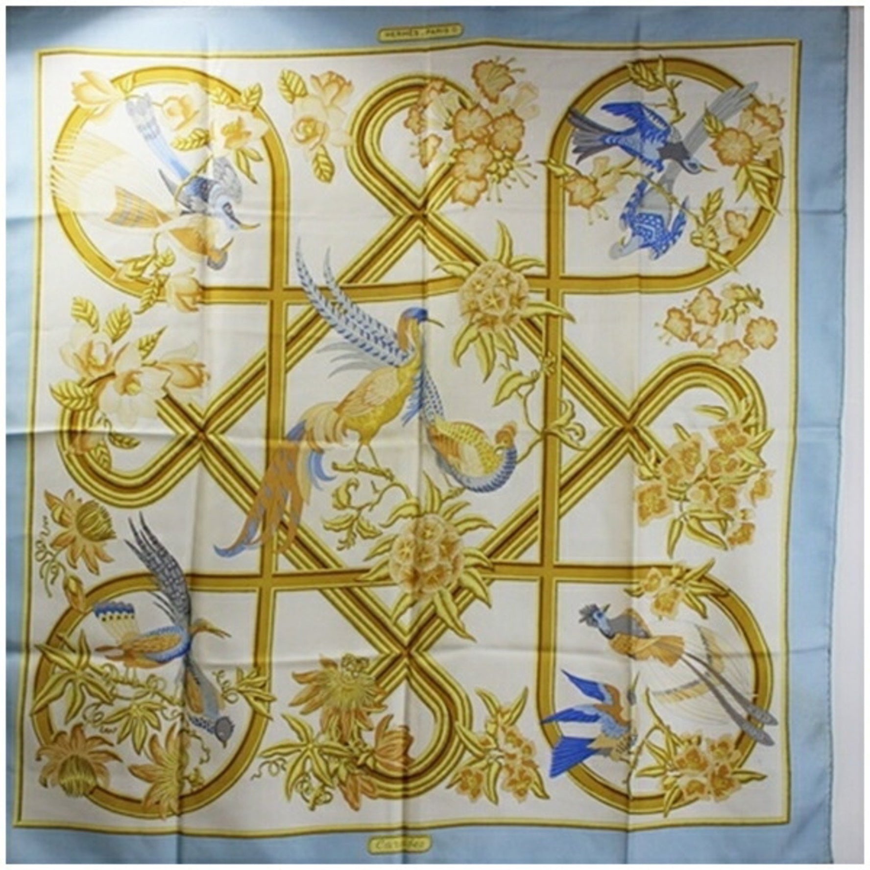 Hermes scarf muffler caraibes Caribbean