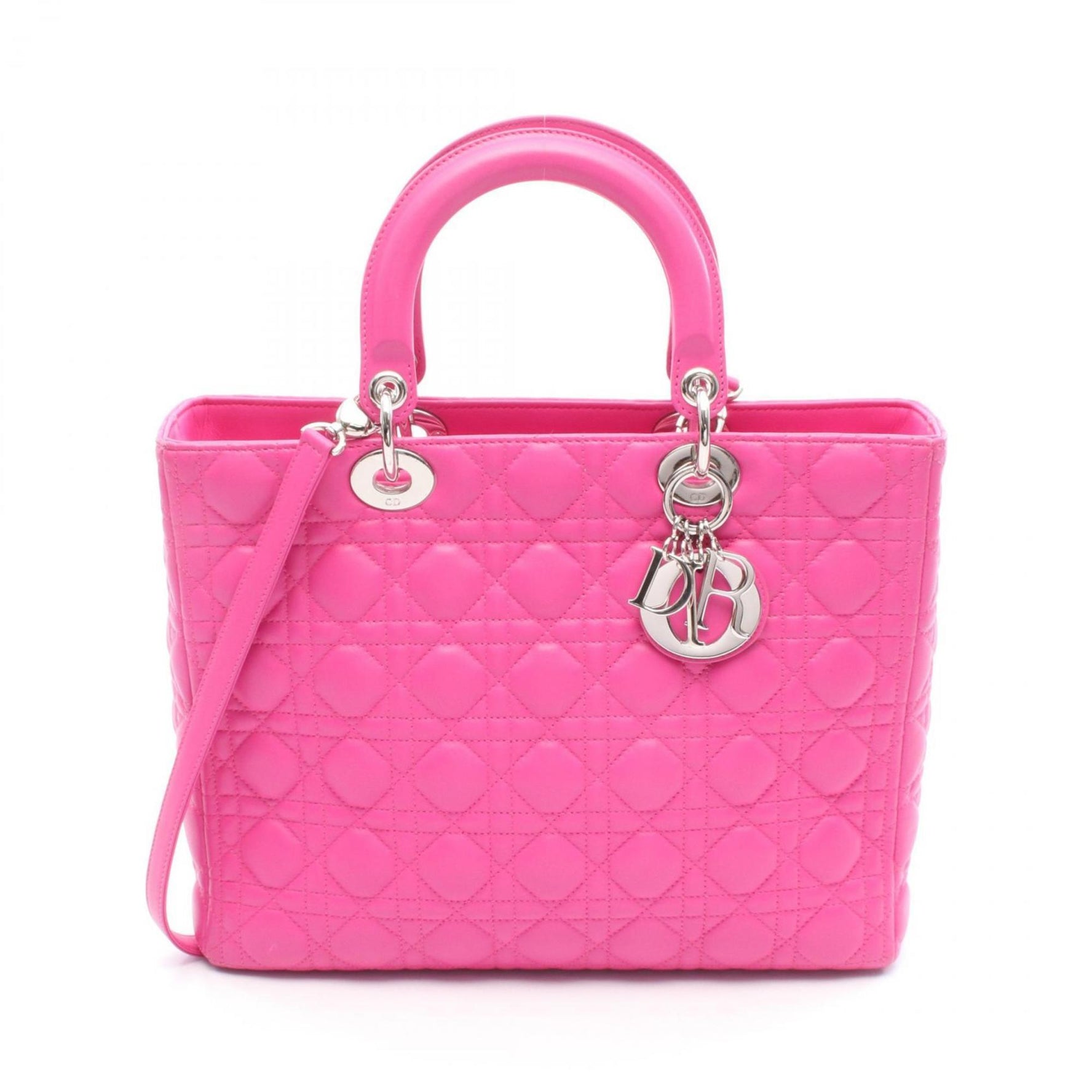 Christian Dior Dior Lady Large Handbag Leather