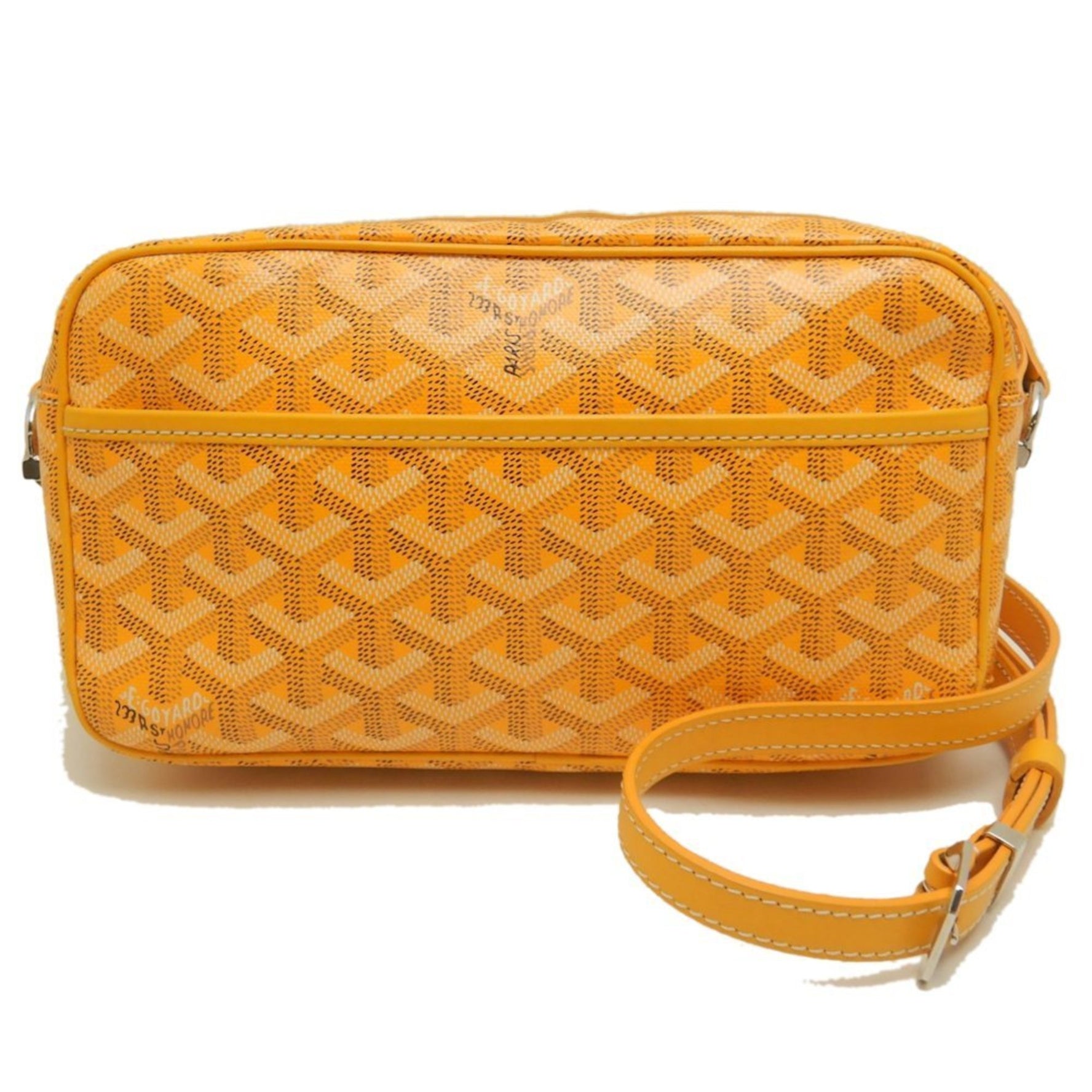 GOYARD Cap Vert PM Shoulder Bag in Coated Canvas and Leather