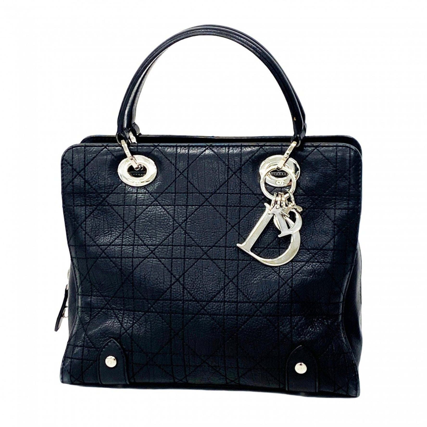 Christian Dior Cannage Leather Handbag