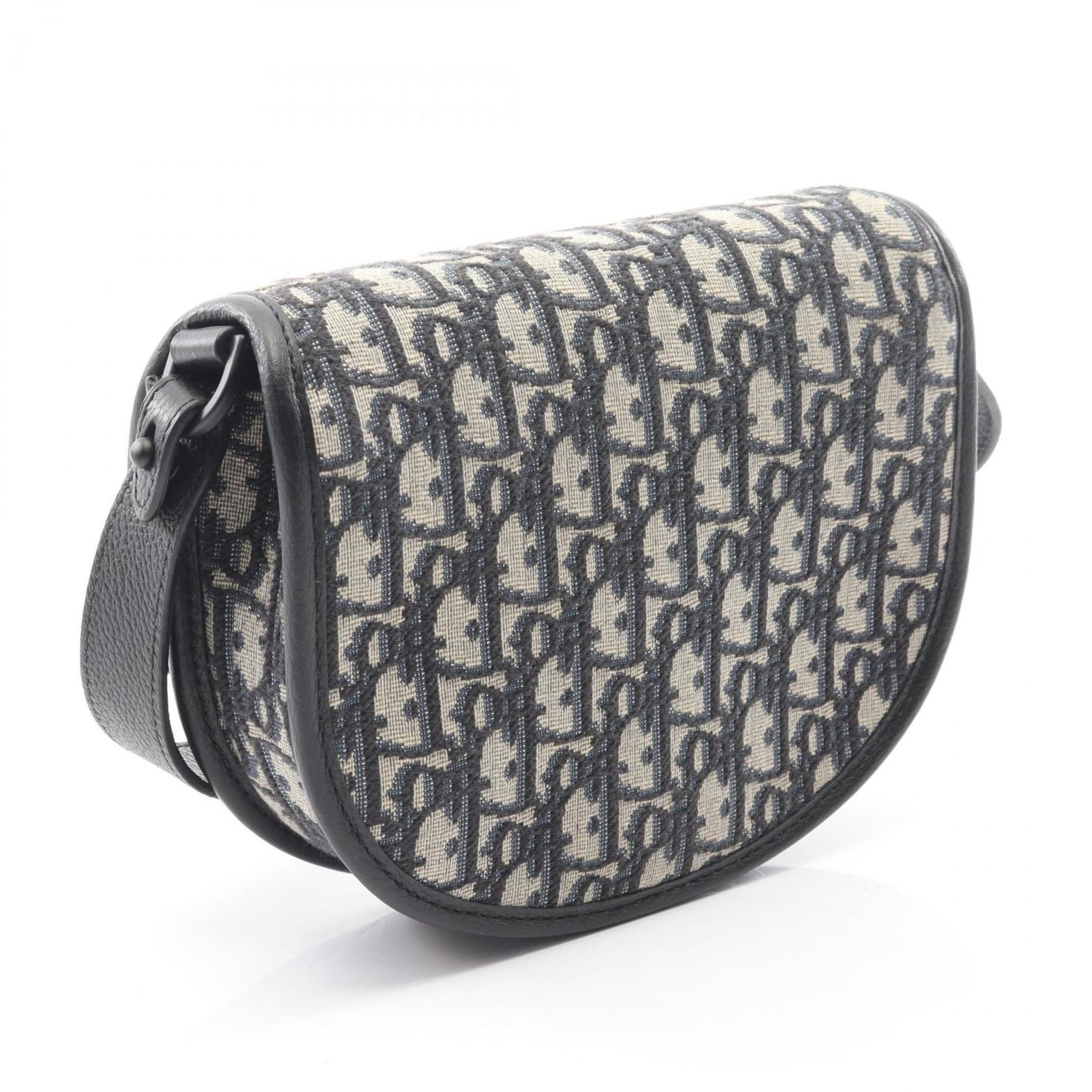 Christian Dior Dior GALLOP Oblique Shoulder Bag, Canvas and Leather, Beige, Navy, Black