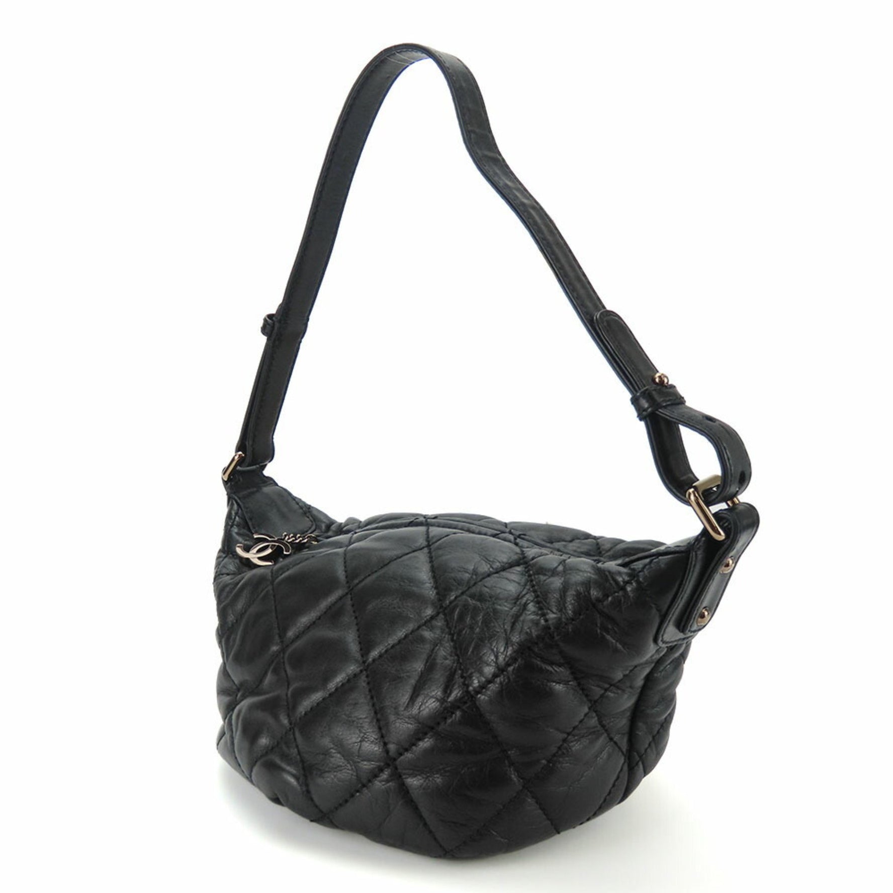 CHANEL Shoulder Bag Wild Stitch Leather 10 Series Coco Mark
