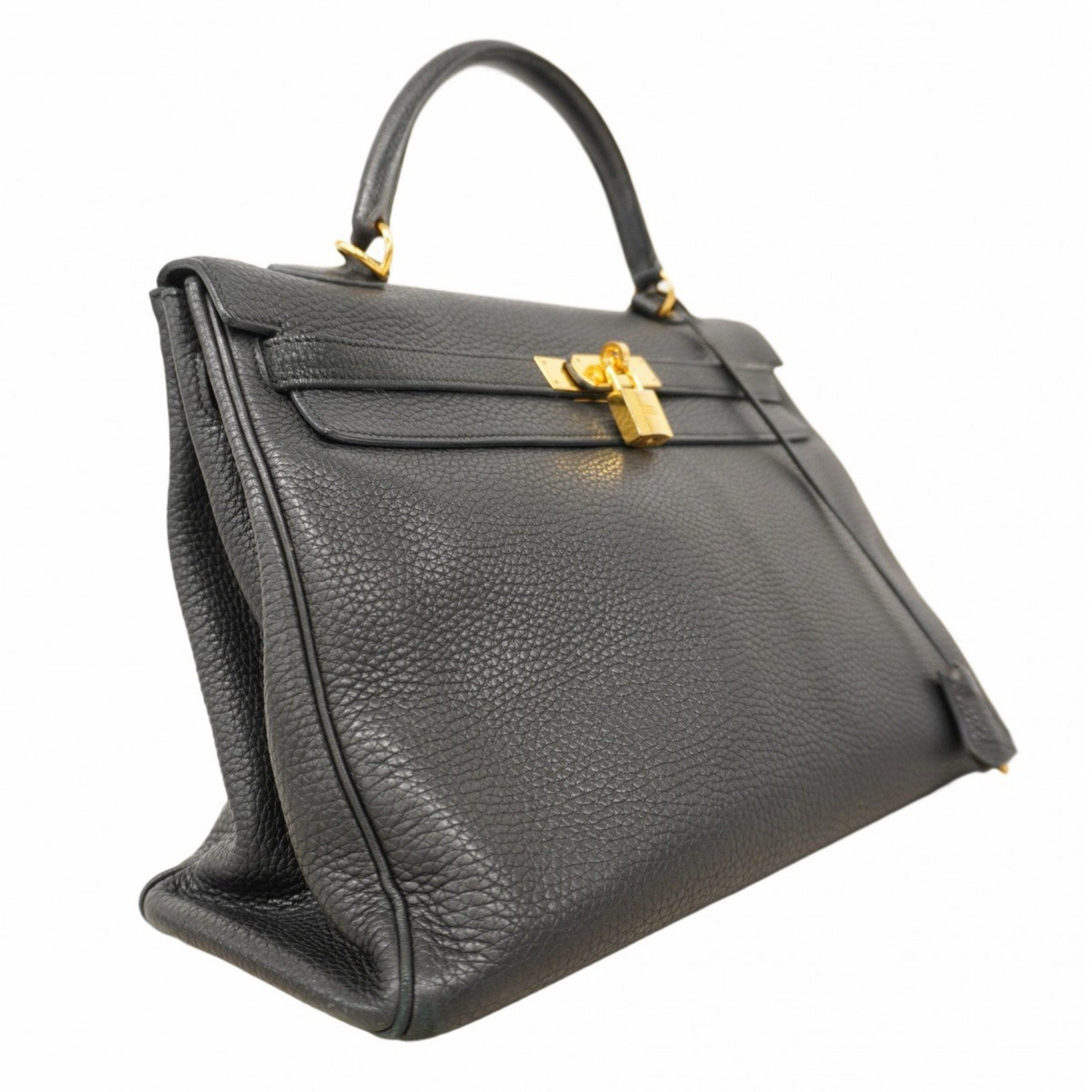 Hermes Hermès Kelly 35 Togo Black Handbag with N Stamp, 2-Way Bag for Women, P1449448