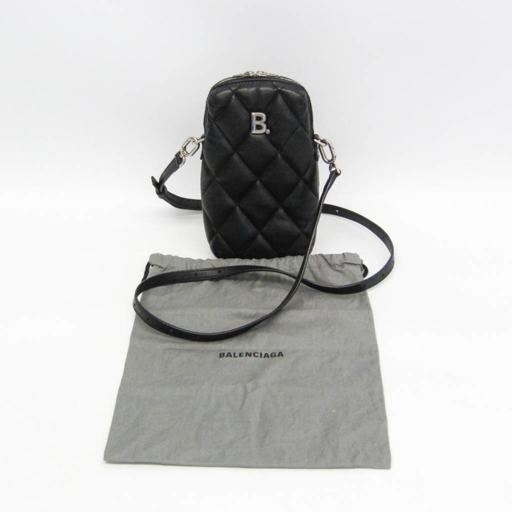 Balenciaga Touch Puffy Phone Pouch Men,Women Leather Pouch,Shoulder Bag