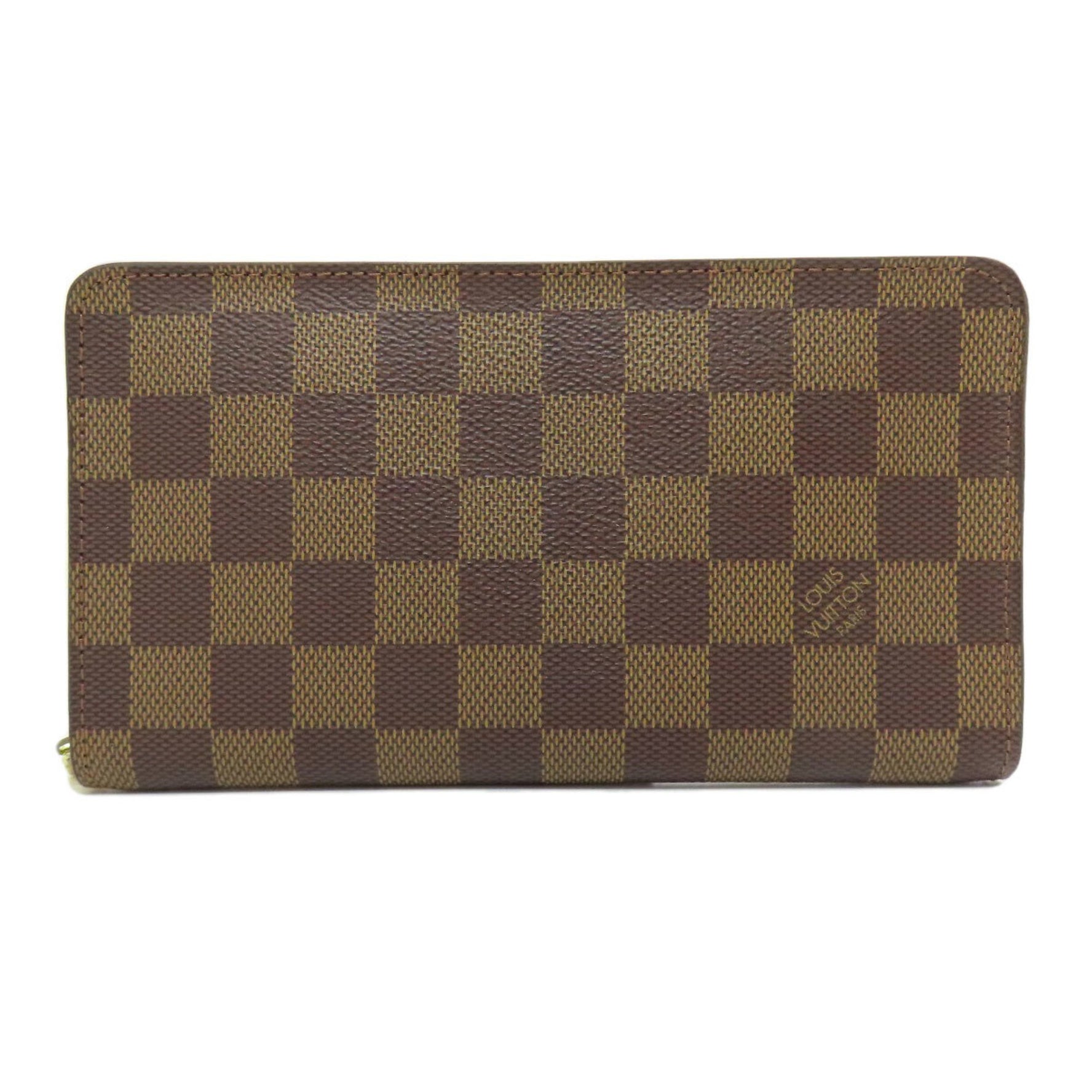 Louis Vuitton Porto Monnaie Zip Long Wallet Damier Canvas