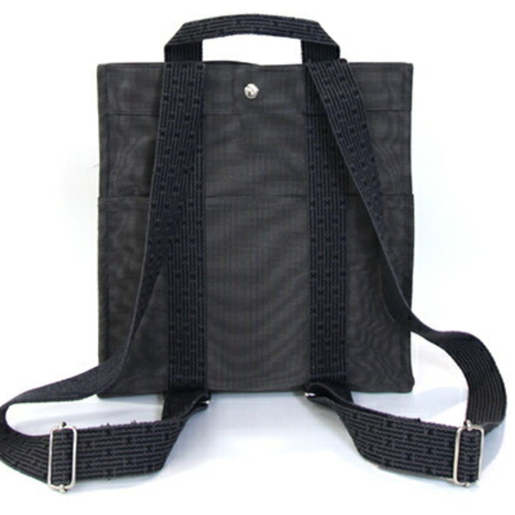 Hermes Backpack Air Line Ad MM Grey Canvas