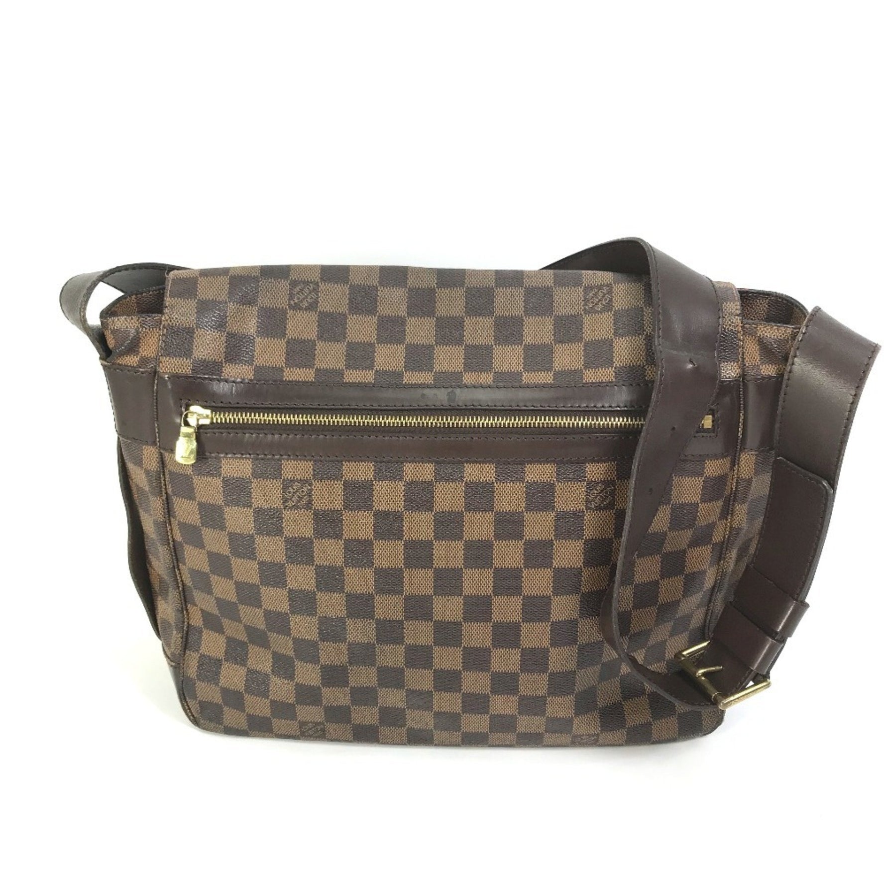 Louis Vuitton Damier Bastille Bag Flap Crossbody Shoulder Canvas Ebene