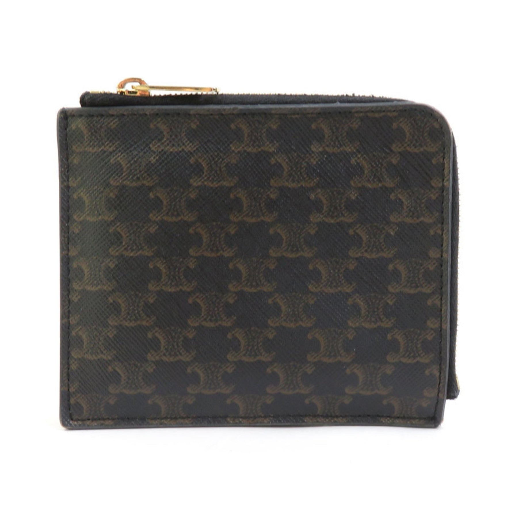 Celine Triomphe Coated Canvas Wallet/Coin Case, Men's/Women's