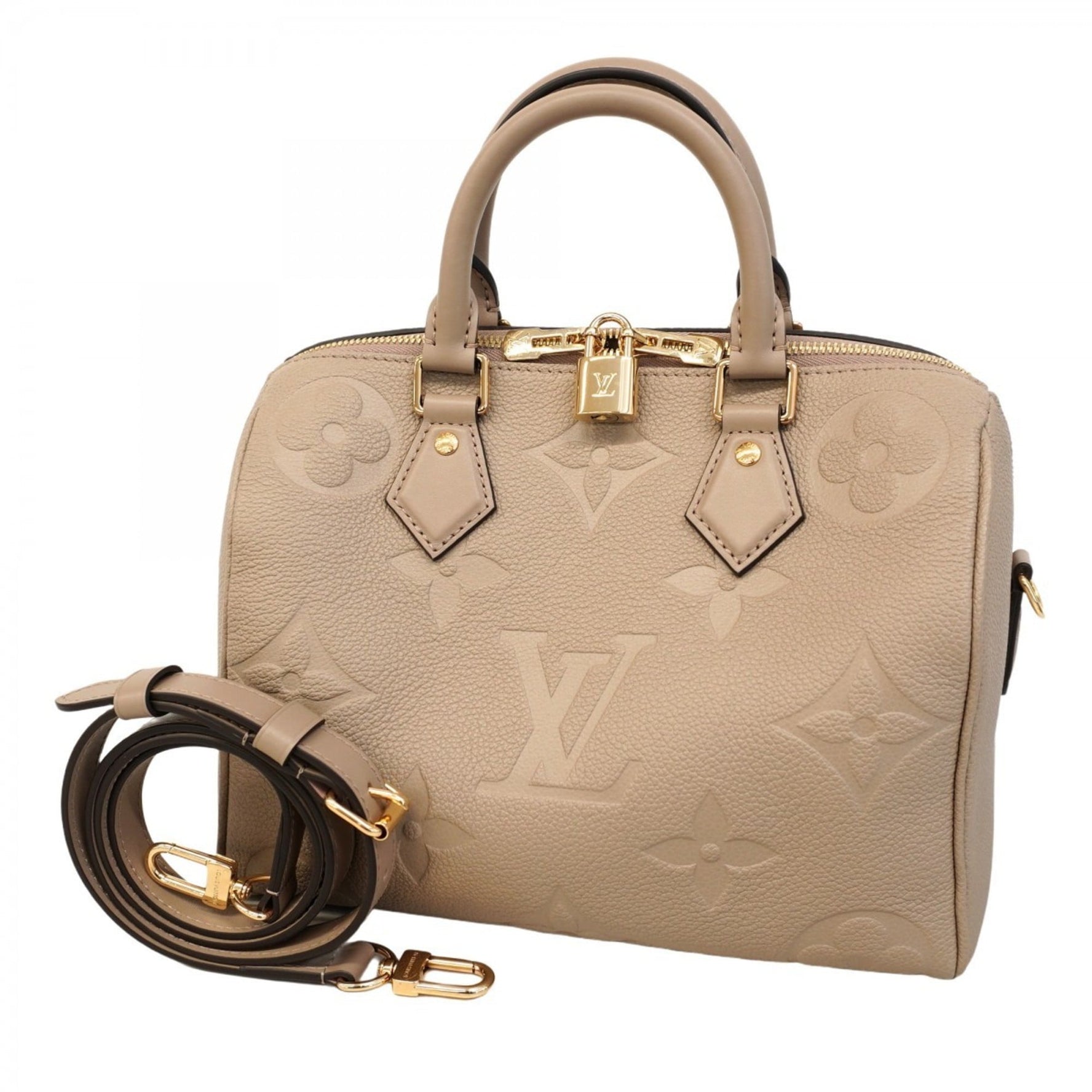 Louis Vuitton Monogram Empreinte Speedy Bandouliere 25 Handbag Bag
