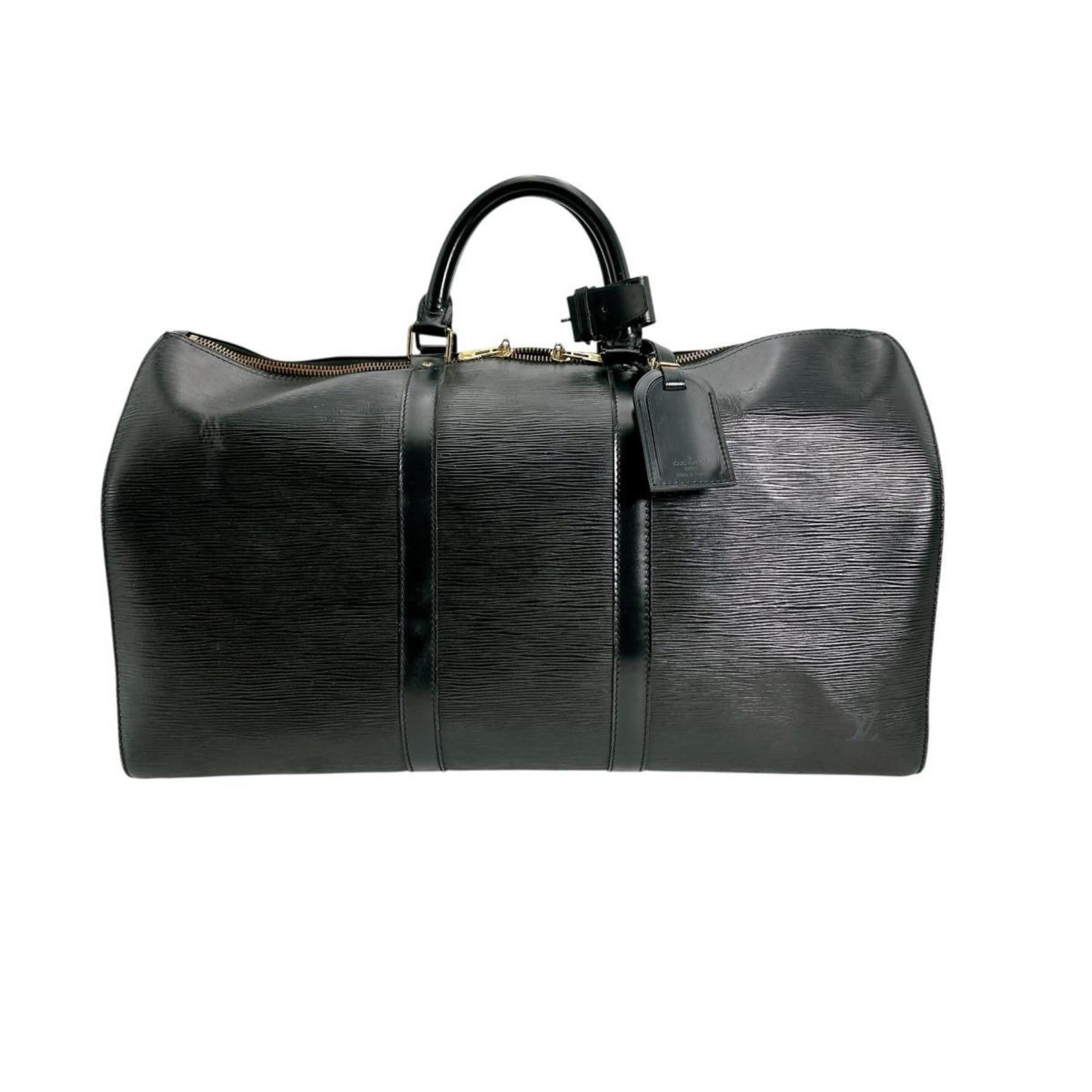 Louis Vuitton Boston bag Travel Epi Keepall 50 leather