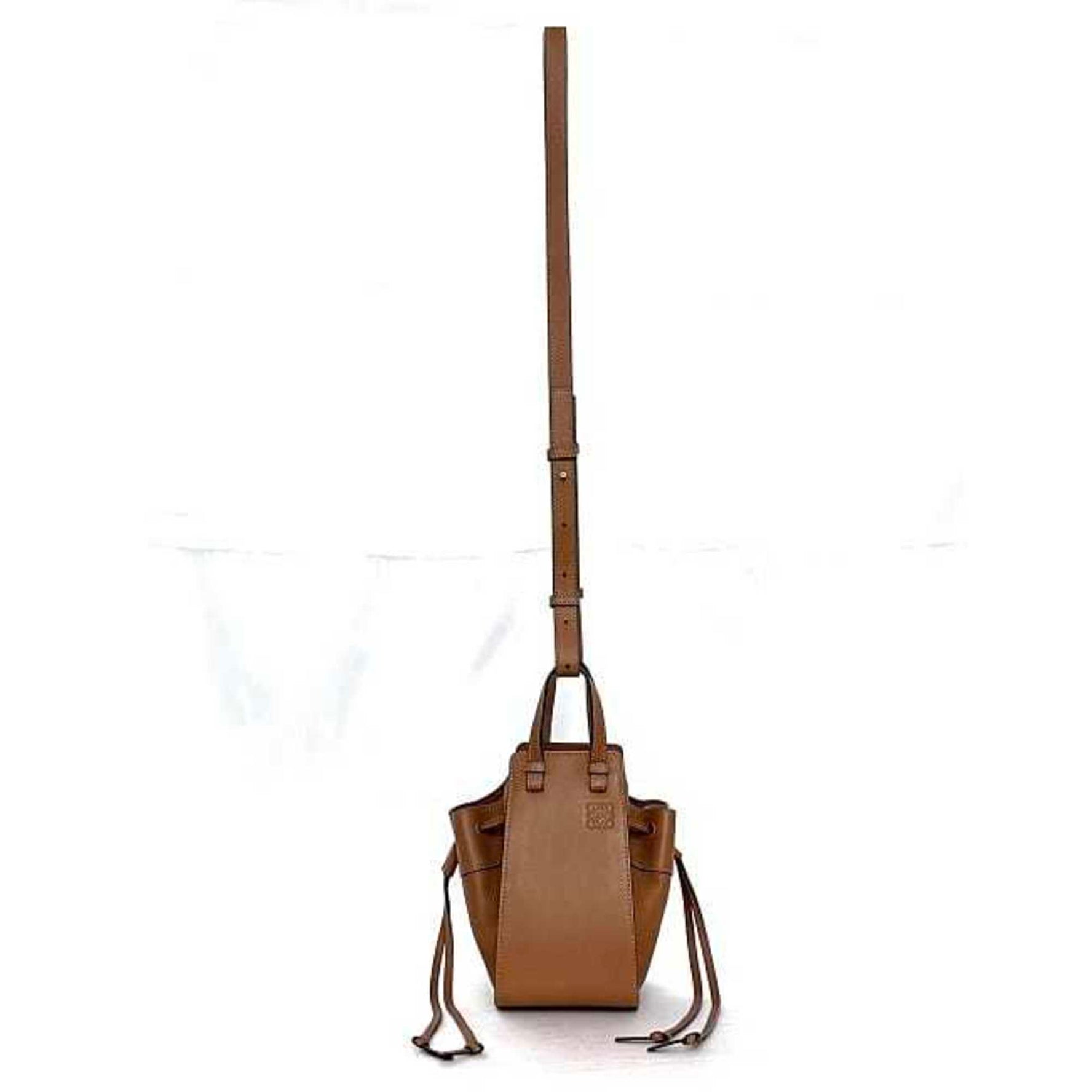 LOEWE Shoulder Bag Hammock Anagram Drawstring Leather Nano Micro Pochette