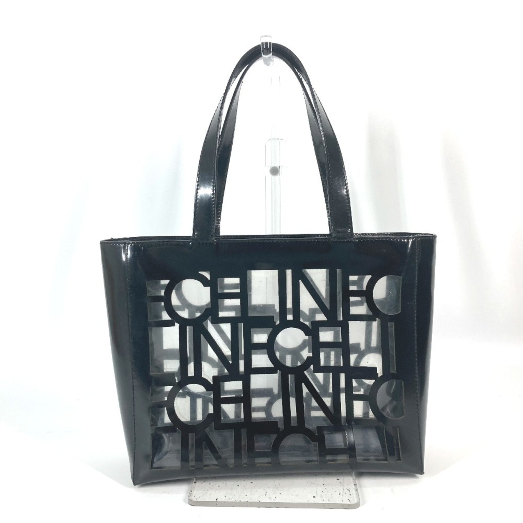 CELINE Shoulder Bag Tote Vinyl