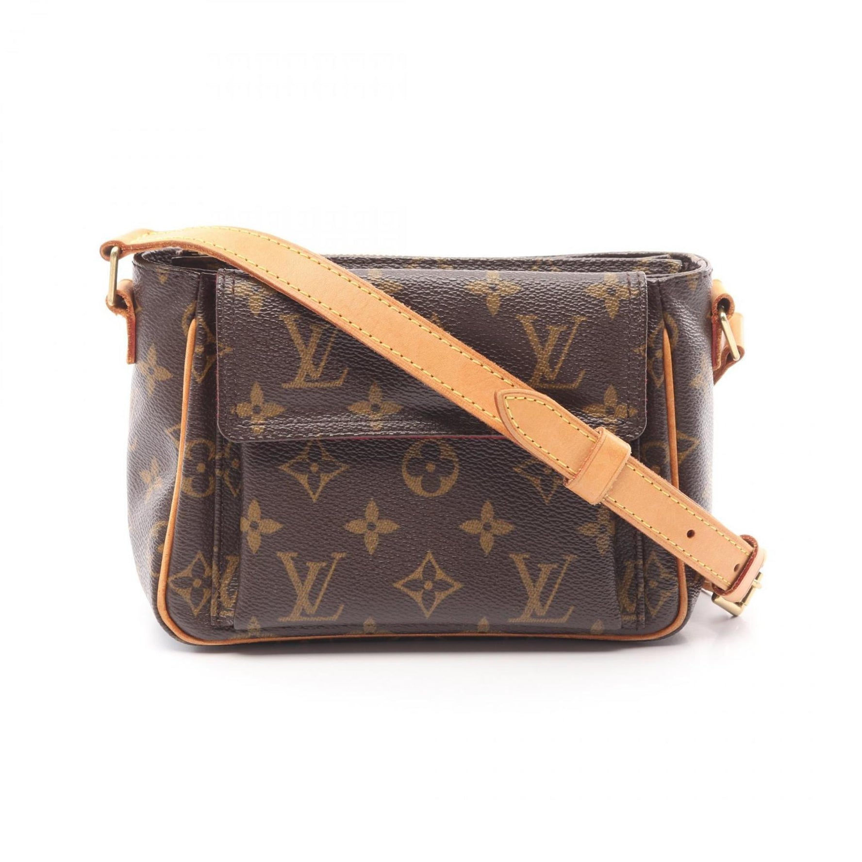 Louis Vuitton Viva Cite PM Shoulder Bag in Coated Canvas and Leather with Monogram Design
