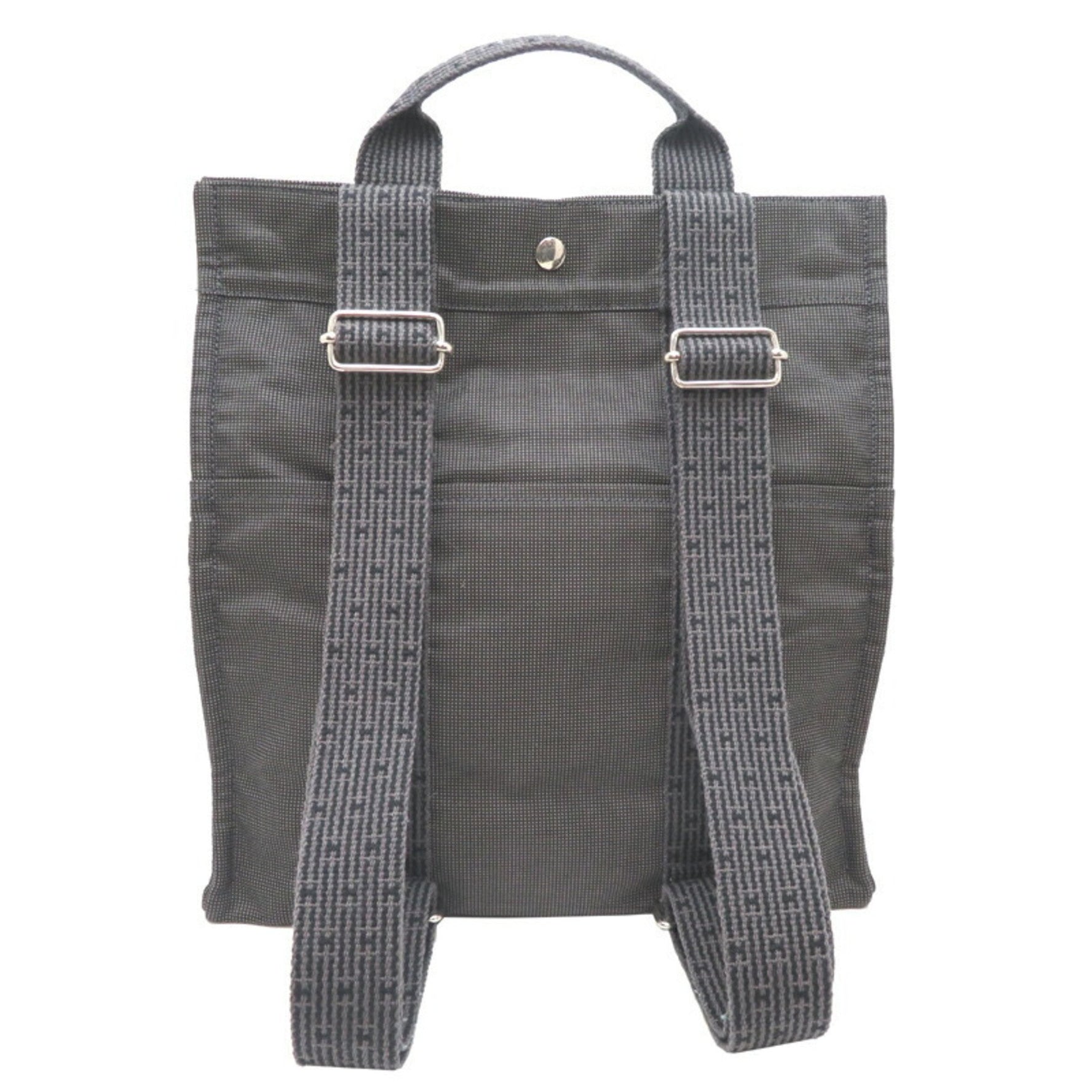 Hermes Air Line Ad MM Backpack/Daypack Nylon Grey