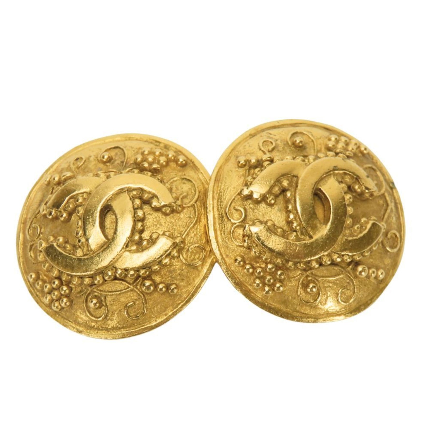Chanel Earrings Coco Mark Metal Plated