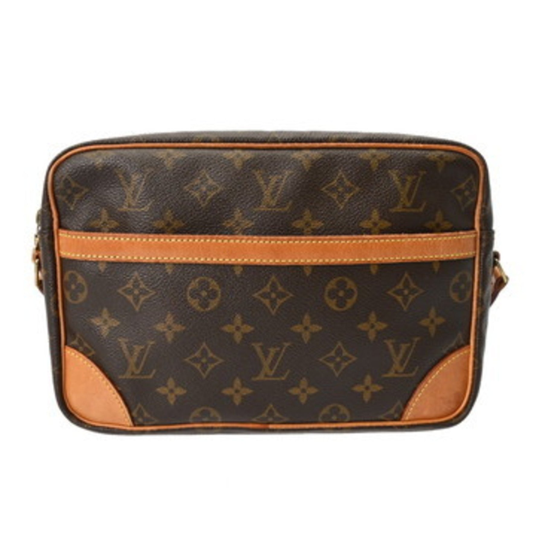 LOUIS VUITTON Monogram Trocadero 27 Brown Canvas Shoulder Bag