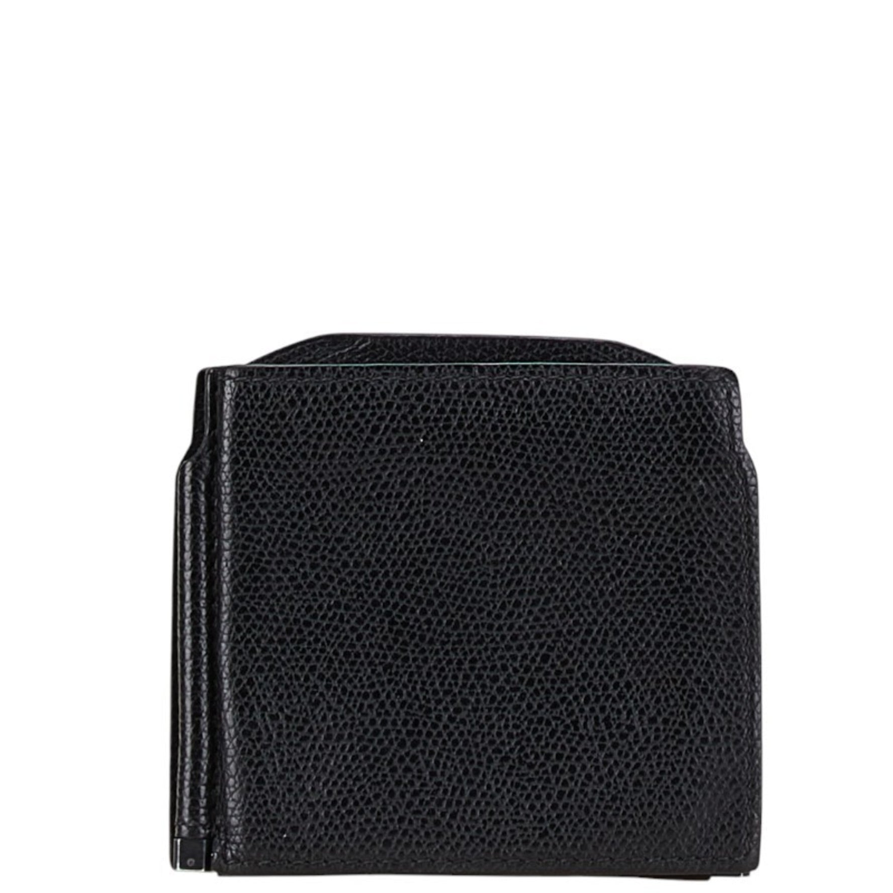 Valextra Money Clip Coin Case Leather