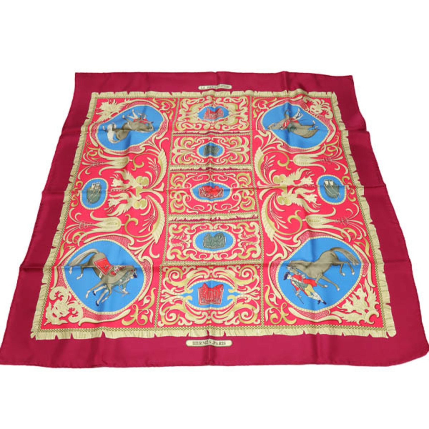 HERMES Knight Carriage LA PRESENTATION Scarf