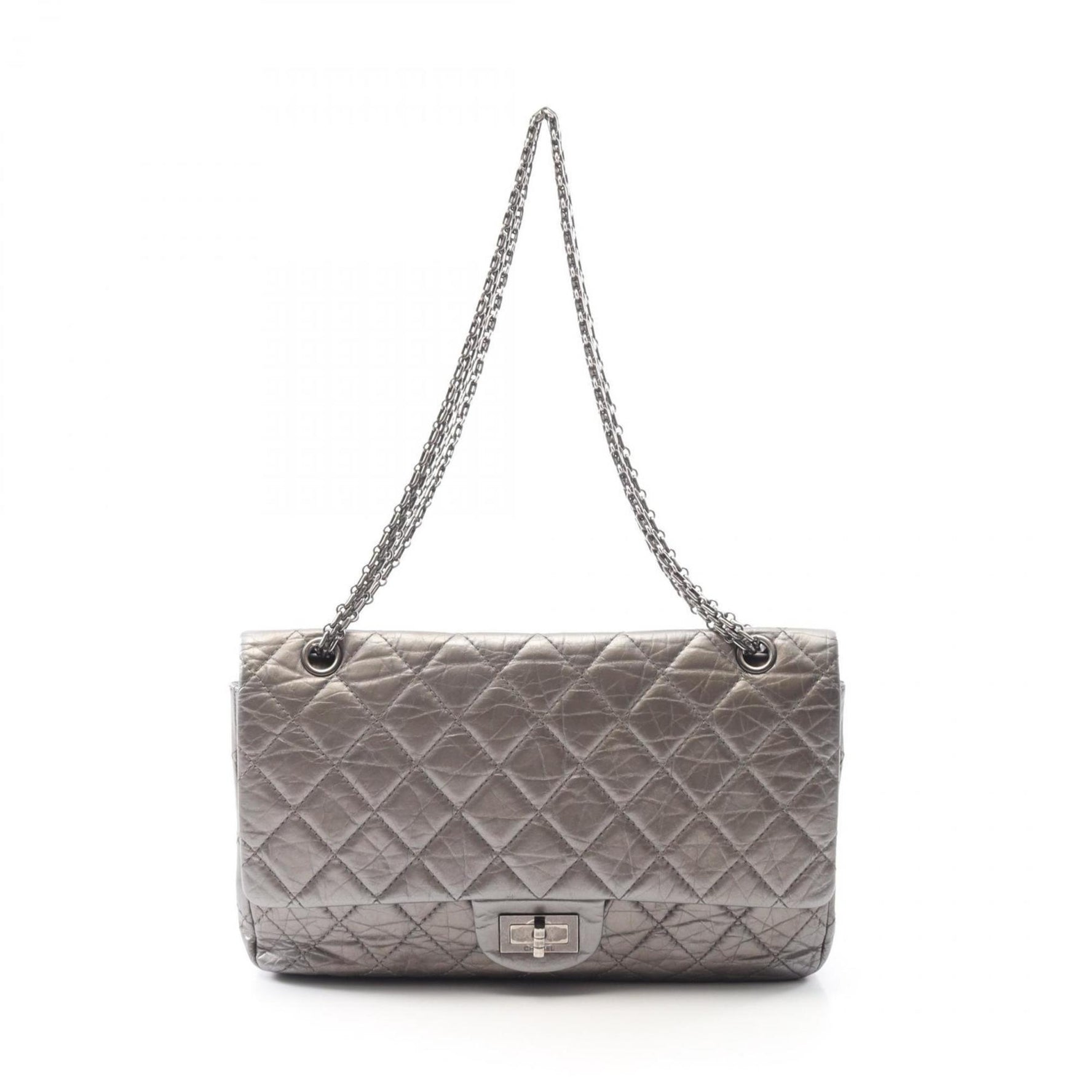 CHANEL 2.55 Matelasse Maxi Double Flap Shoulder Bag, Leather