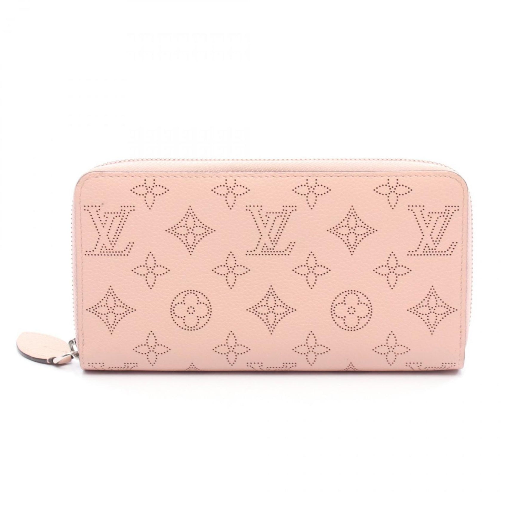 Louis Vuitton Zippy Wallet, Round Long Leather Mahina, Pink