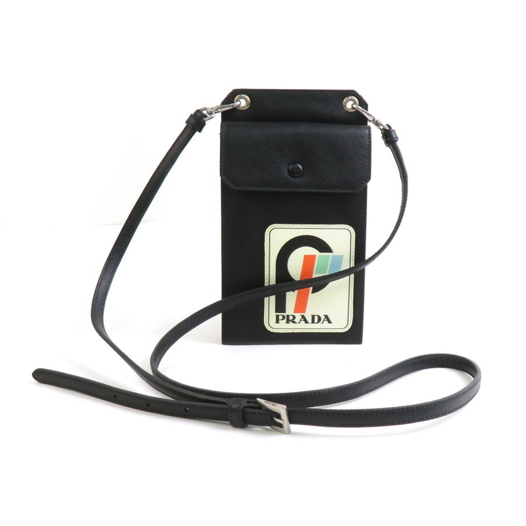 Prada Shoulder Bag with Smartphone Pouch, Leather, Men's and