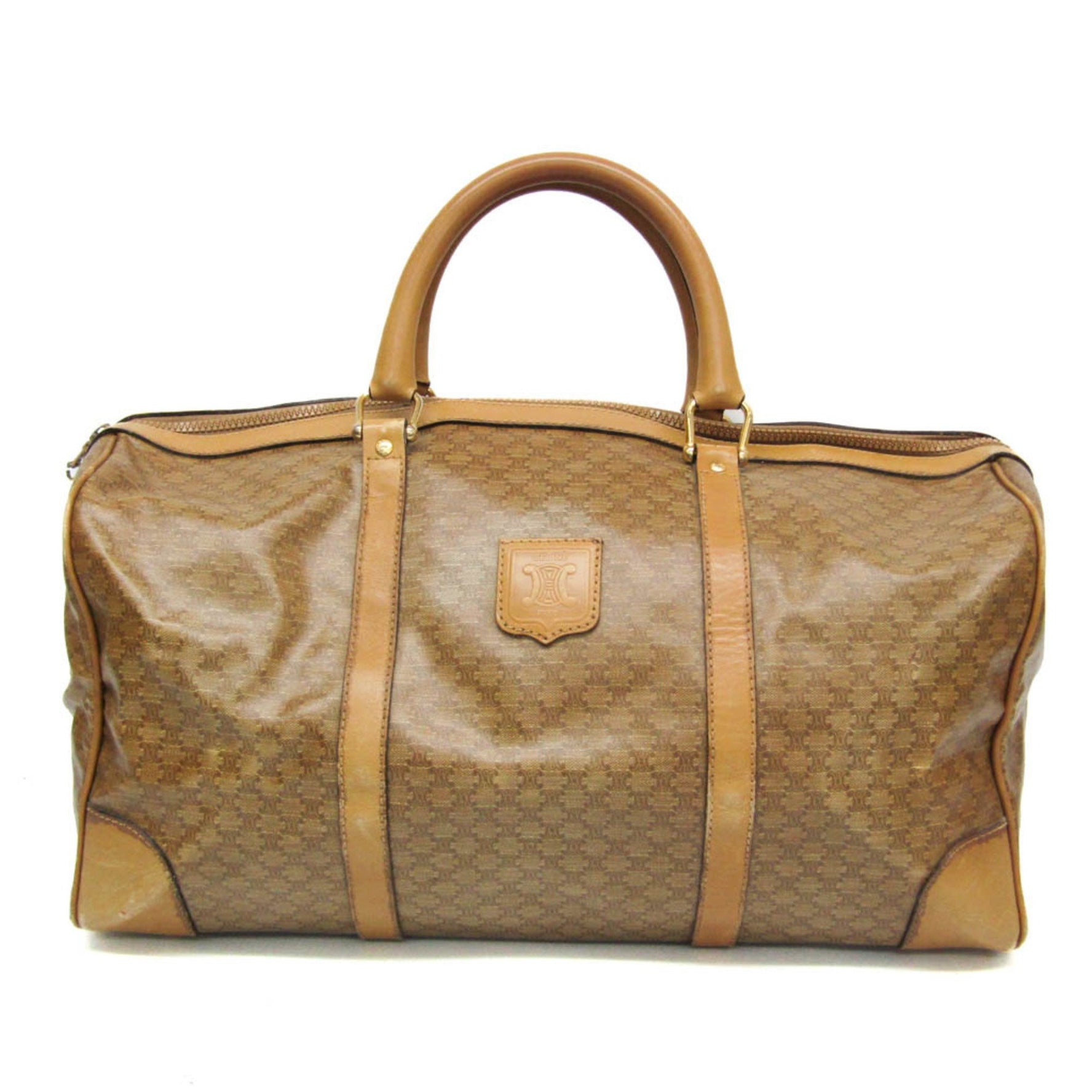 Celine Macadam PVC,Leather Boston Bag
