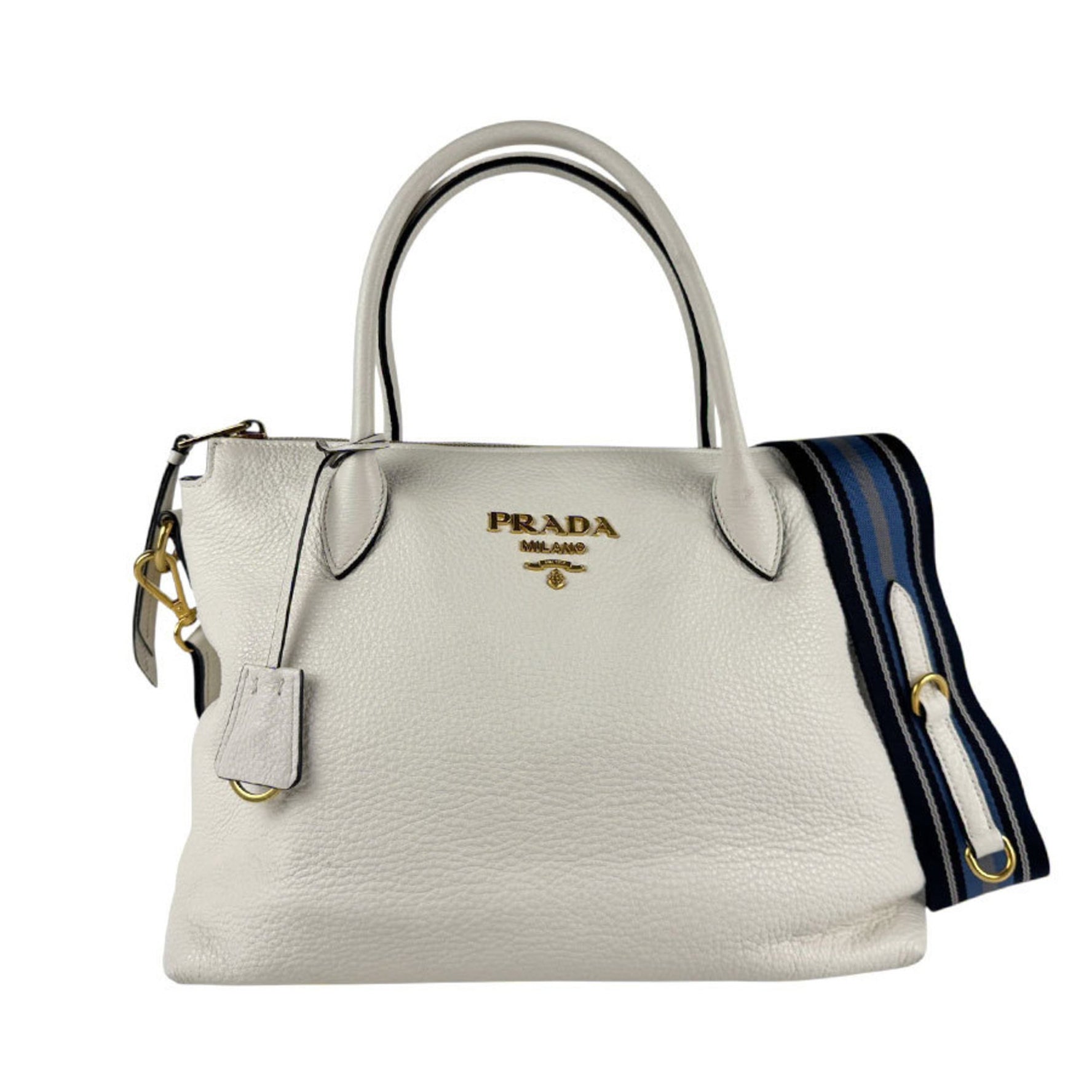 PRADA handbag shoulder bag leather ladies