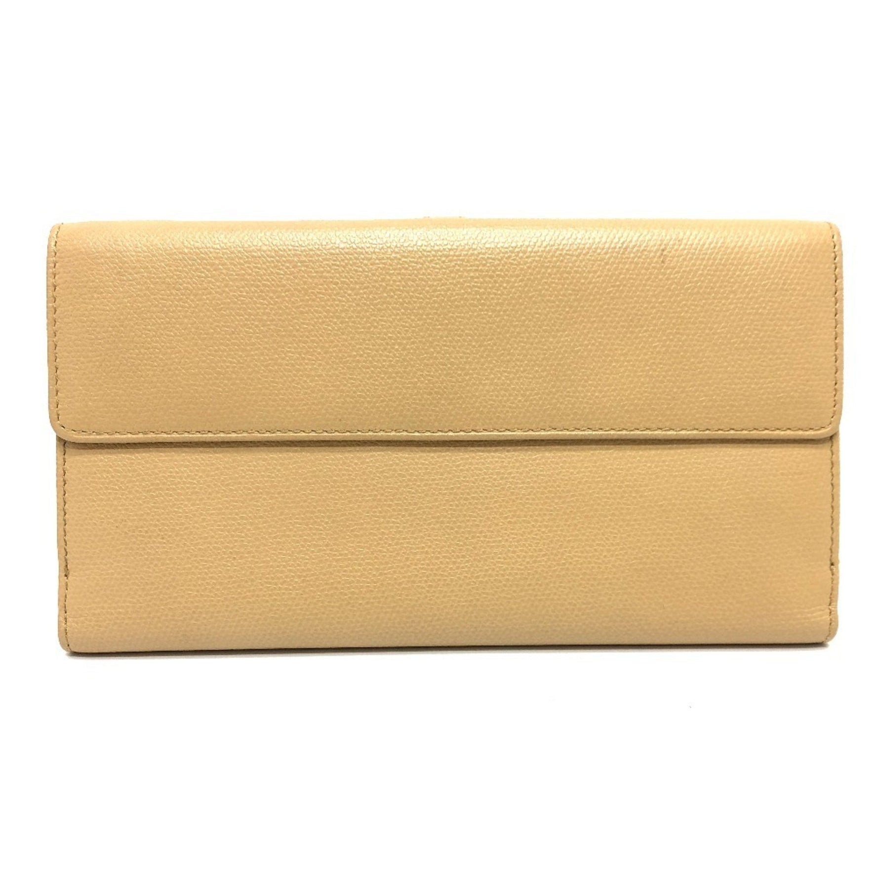 CHANEL Coco Button Wallet, Bi-fold Long Leather