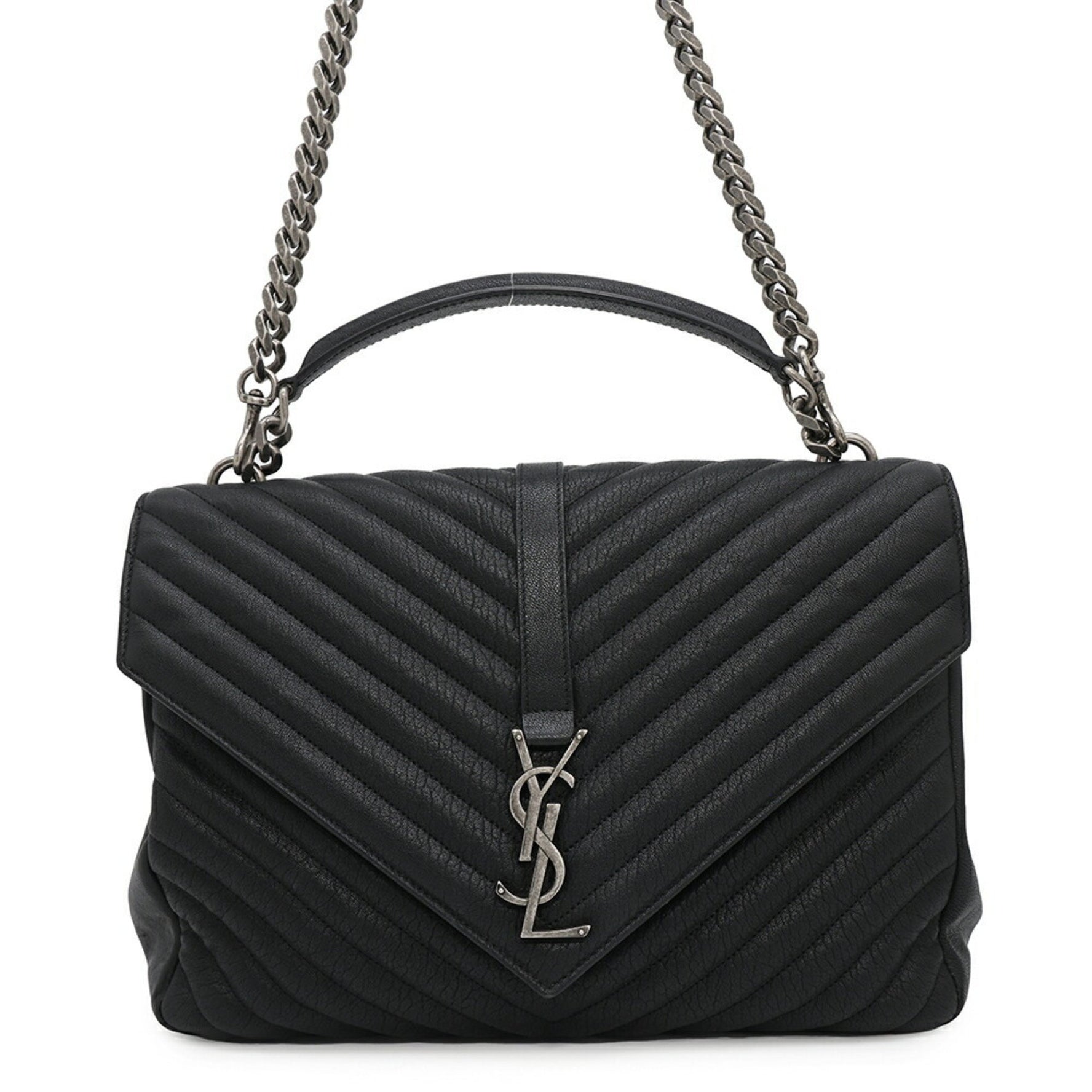 Saint Laurent Handbag College Leather Chain Shoulder