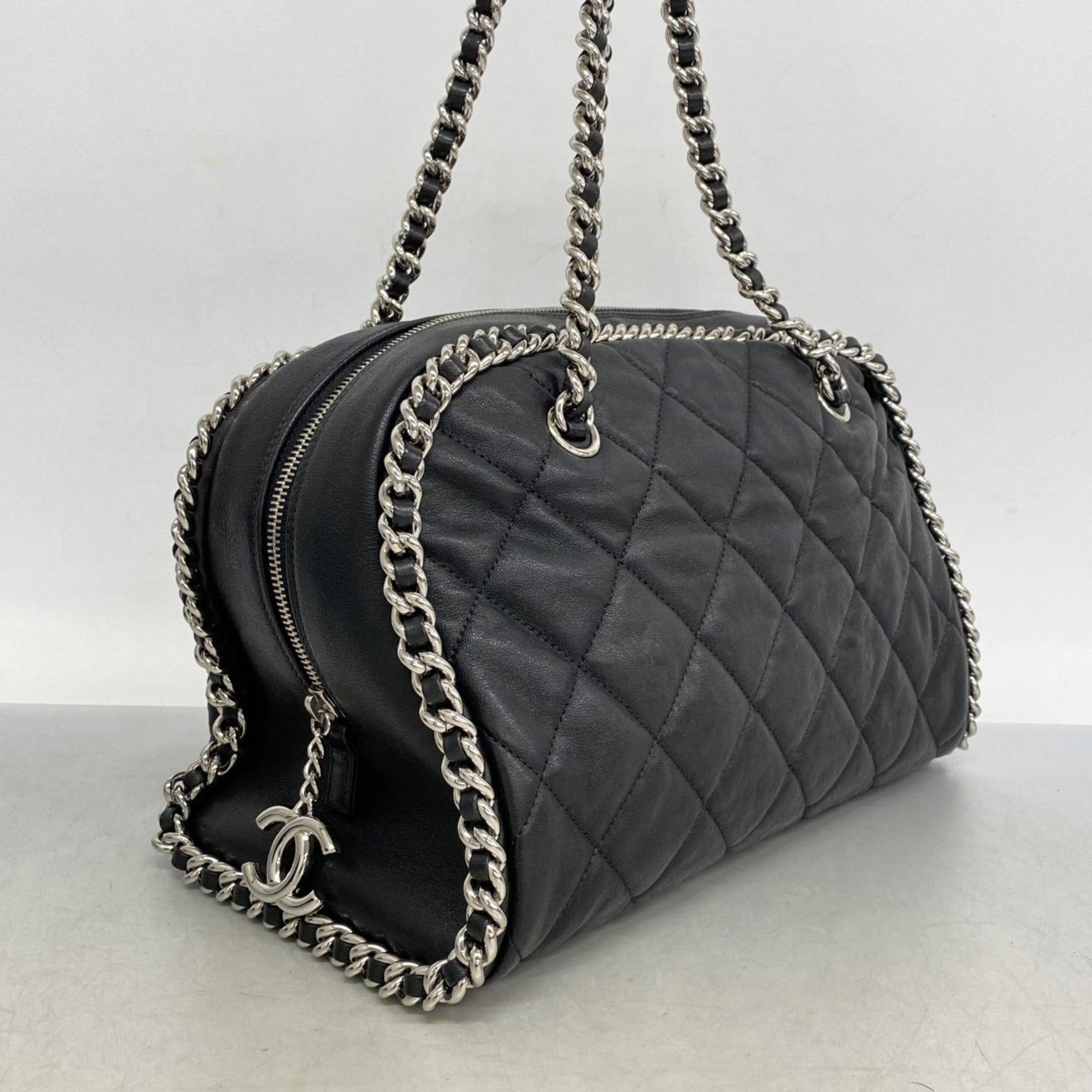 Chanel Matelasse Shoulder Bag with Chain Bag, Leather