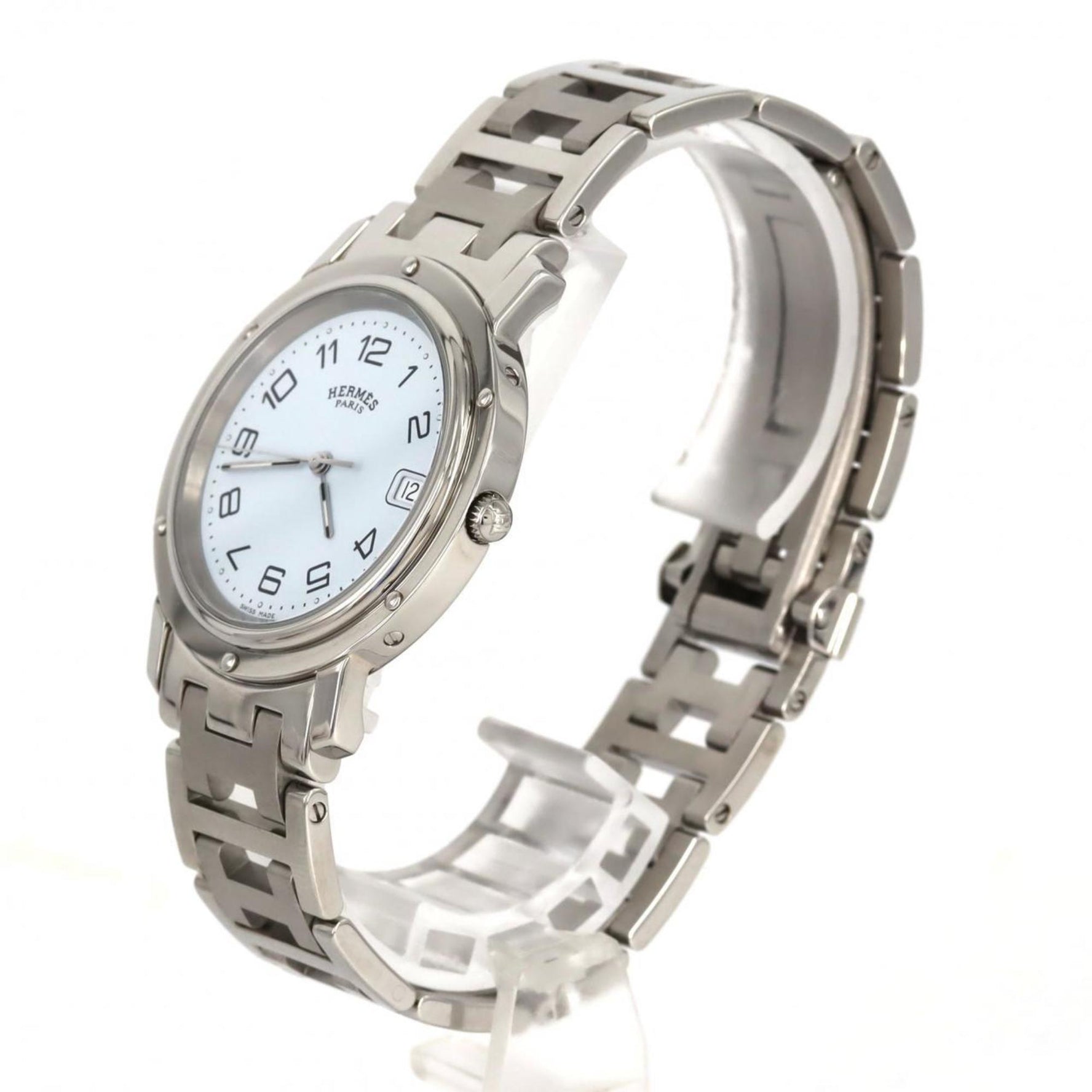 Hermes Clipper SS Quartz Watch