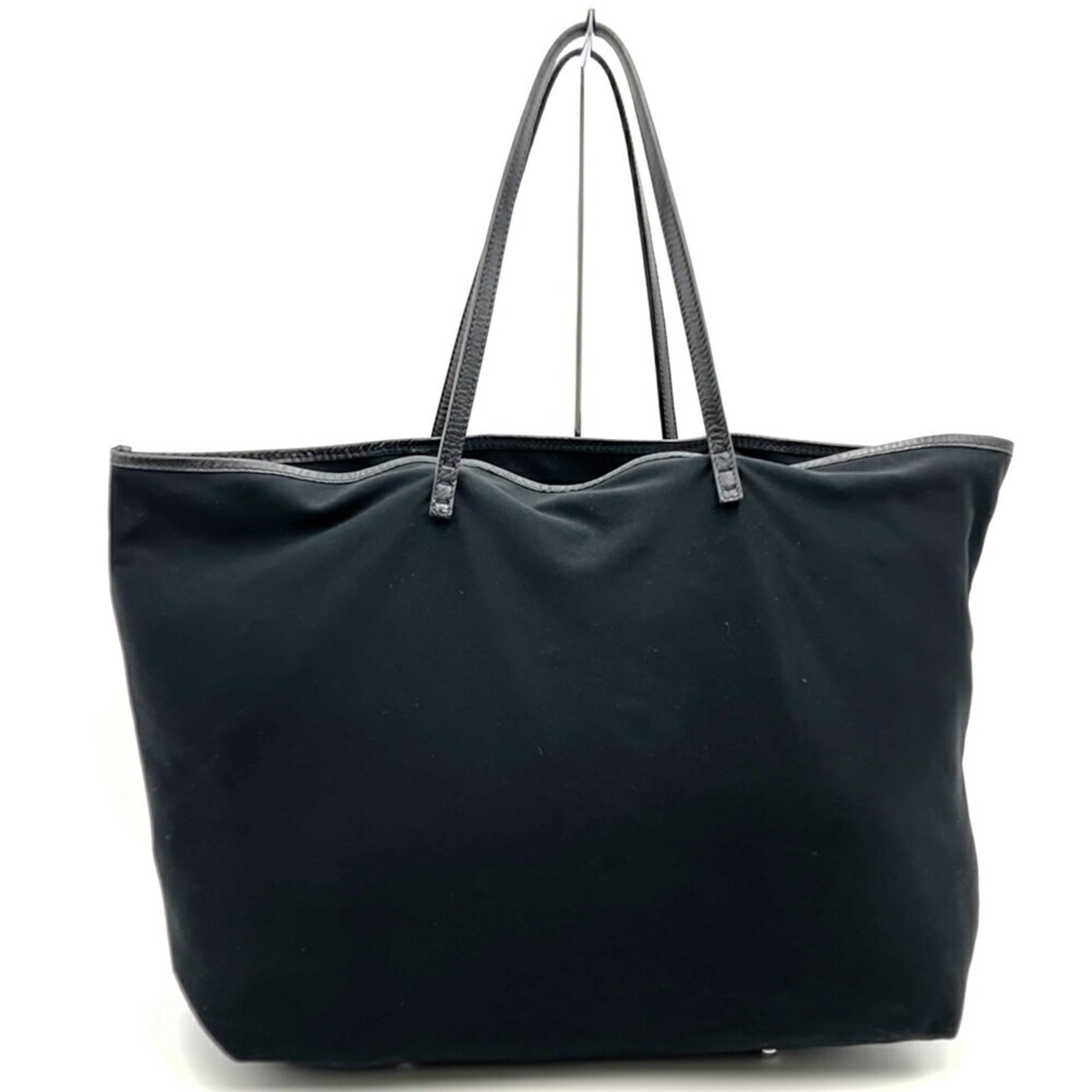 FENDI Tote Bag Handbag Shoulder Nylon Canvas Leather