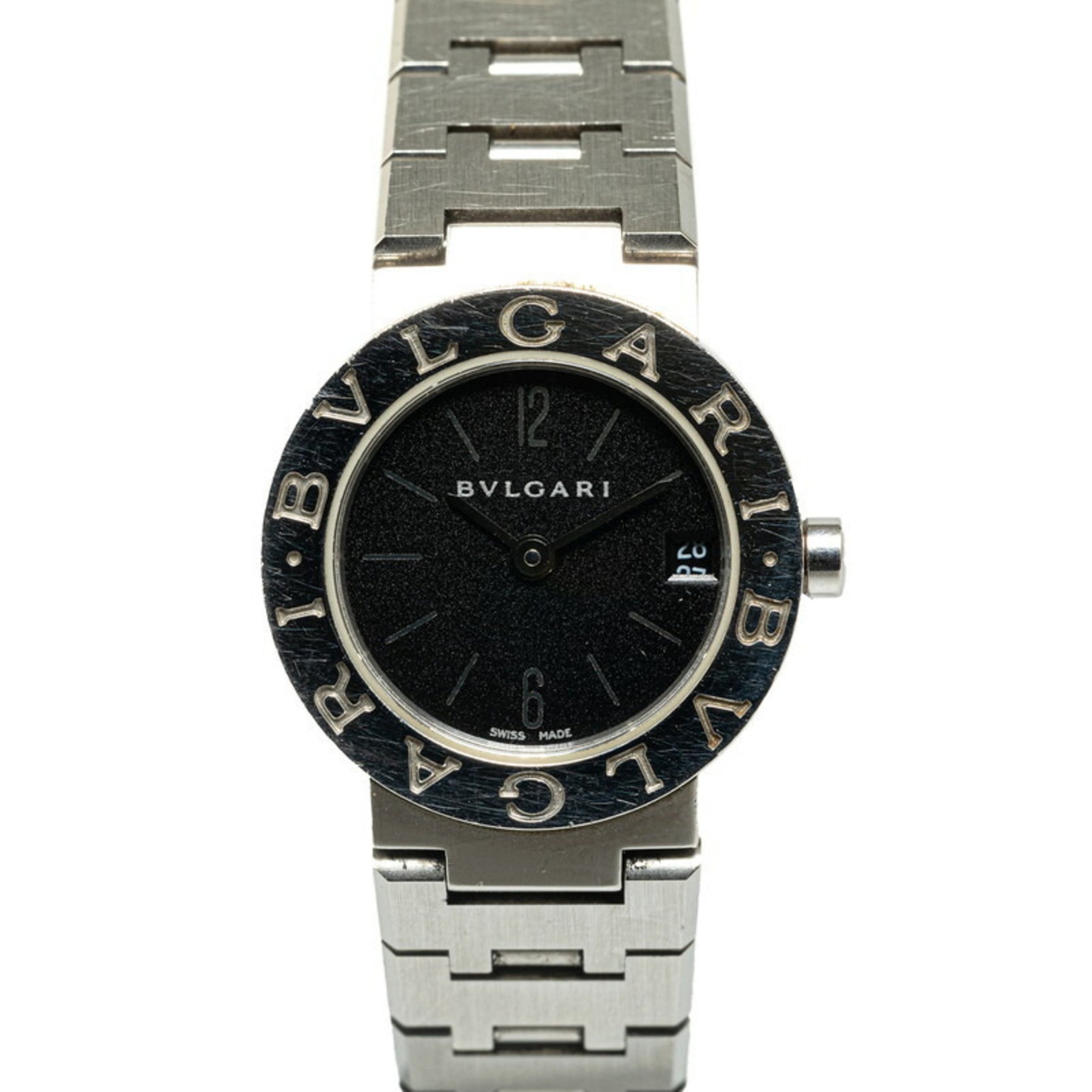 BVLGARI Watch Quartz Black Dial Stainless Steel