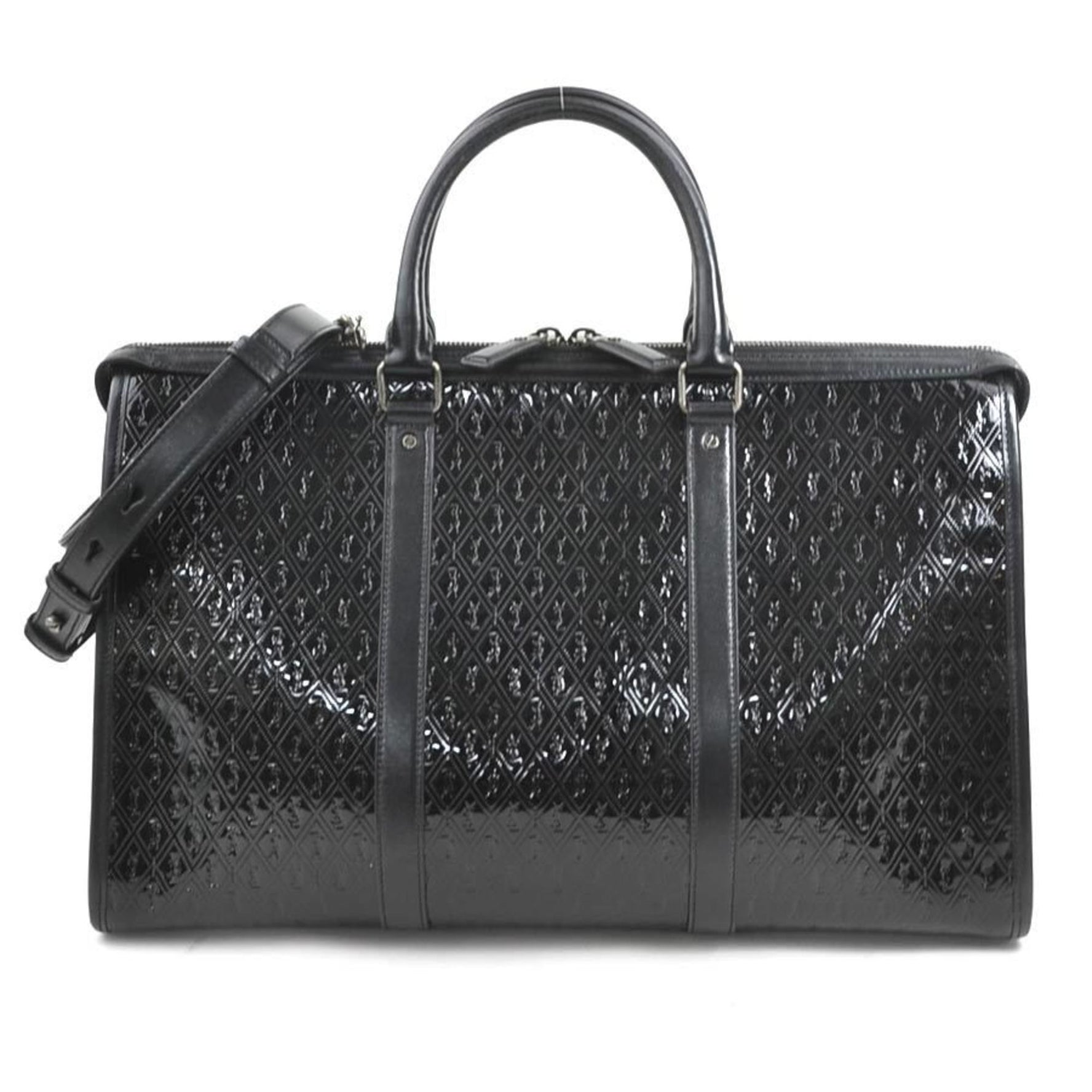 Saint Laurent Boston bag, handbag, patent leather