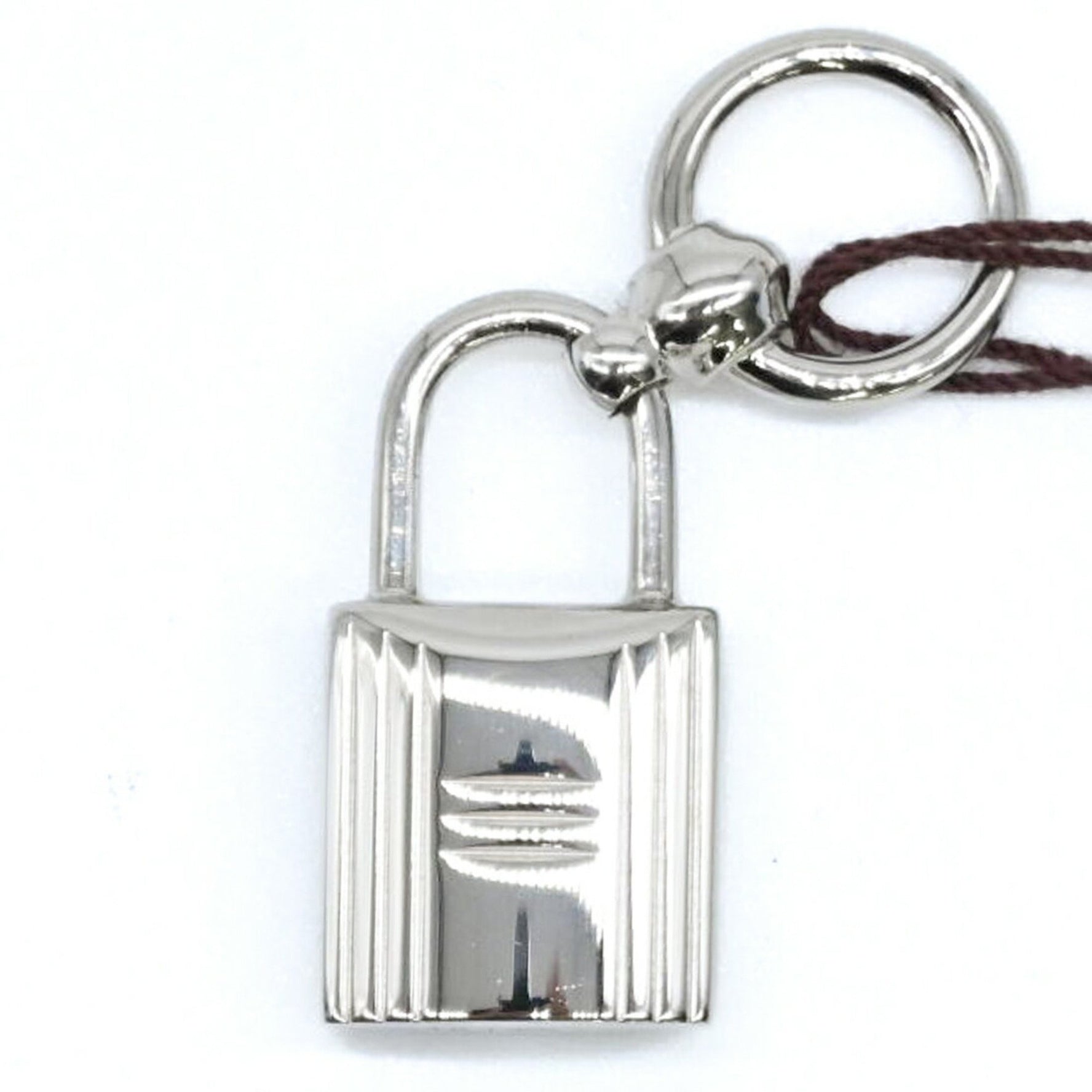 HERMES Twilly Ring Padlock Scarf/Muffler Metal