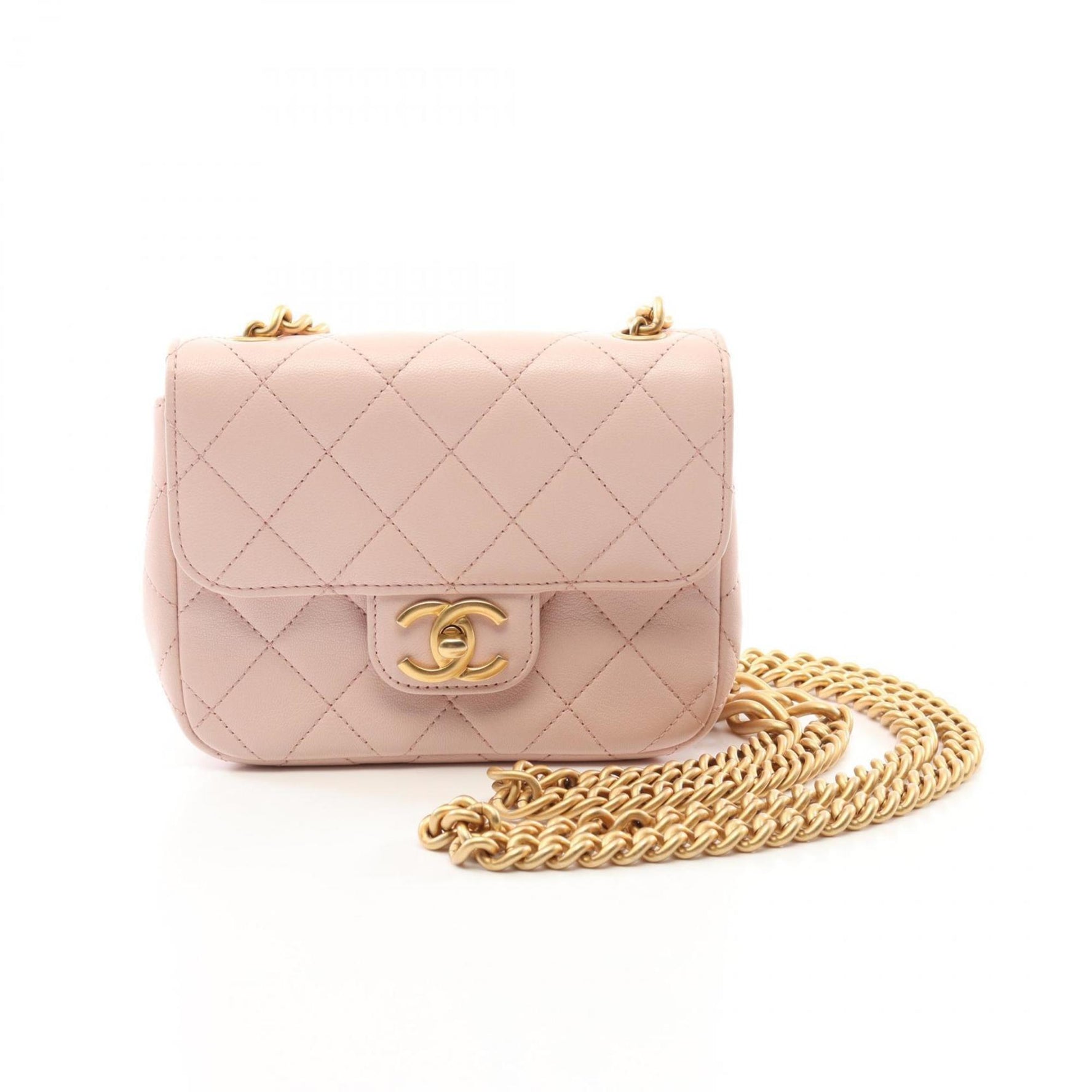 CHANEL Matelasse Shoulder Bag Lambskin (Sheepskin)
