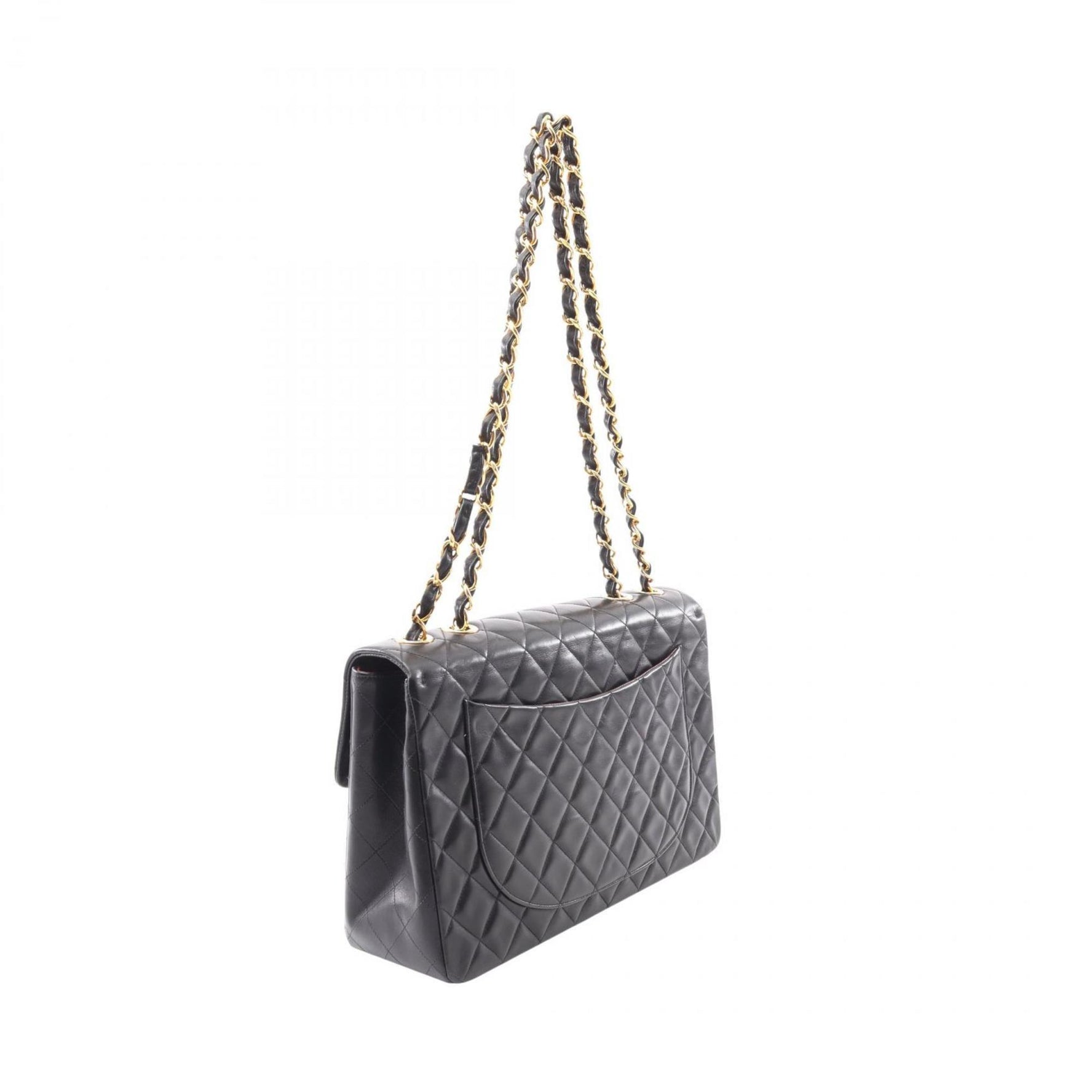 CHANEL Deca Matelasse 34 Shoulder Bag, Lambskin Leather