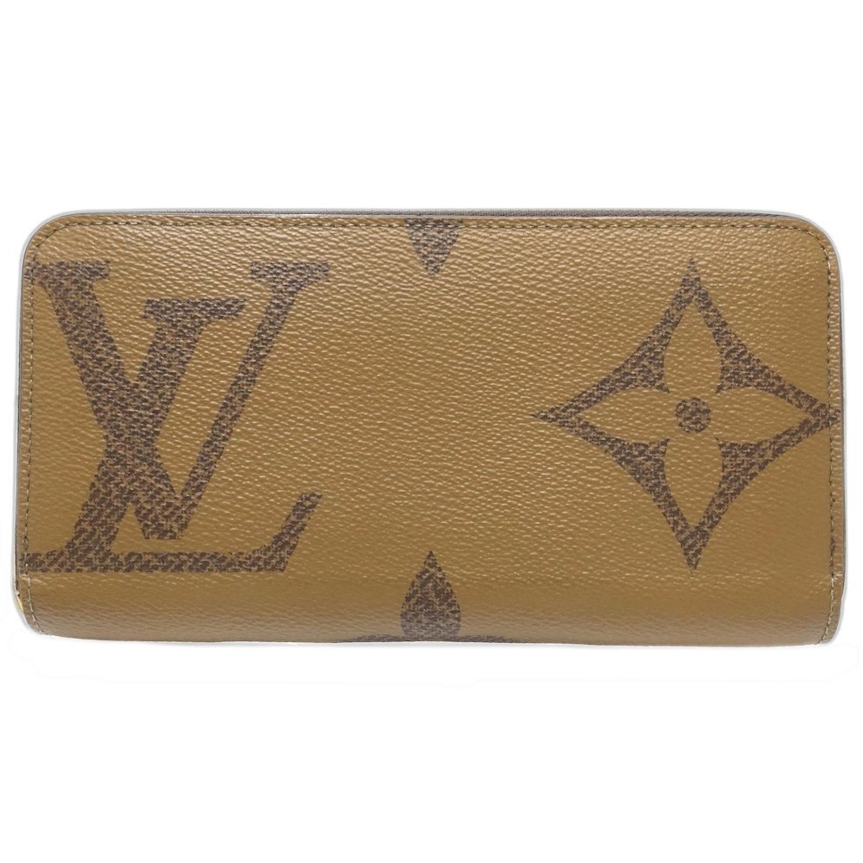 Louis Vuitton Long Wallet Zippy Monogram Giant Reverse Beige