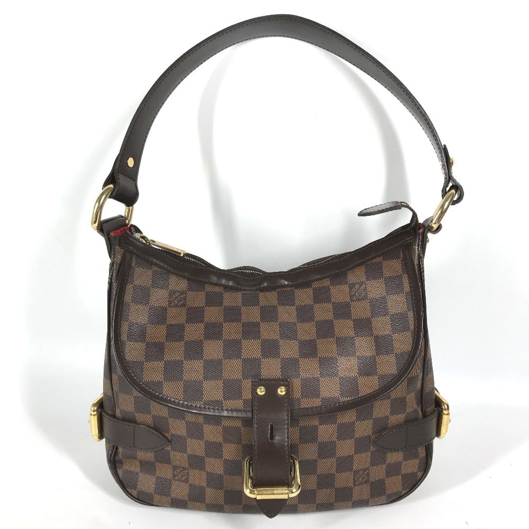 Louis Vuitton Damier Highbury Shoulder Bag Canvas Ebene Brown