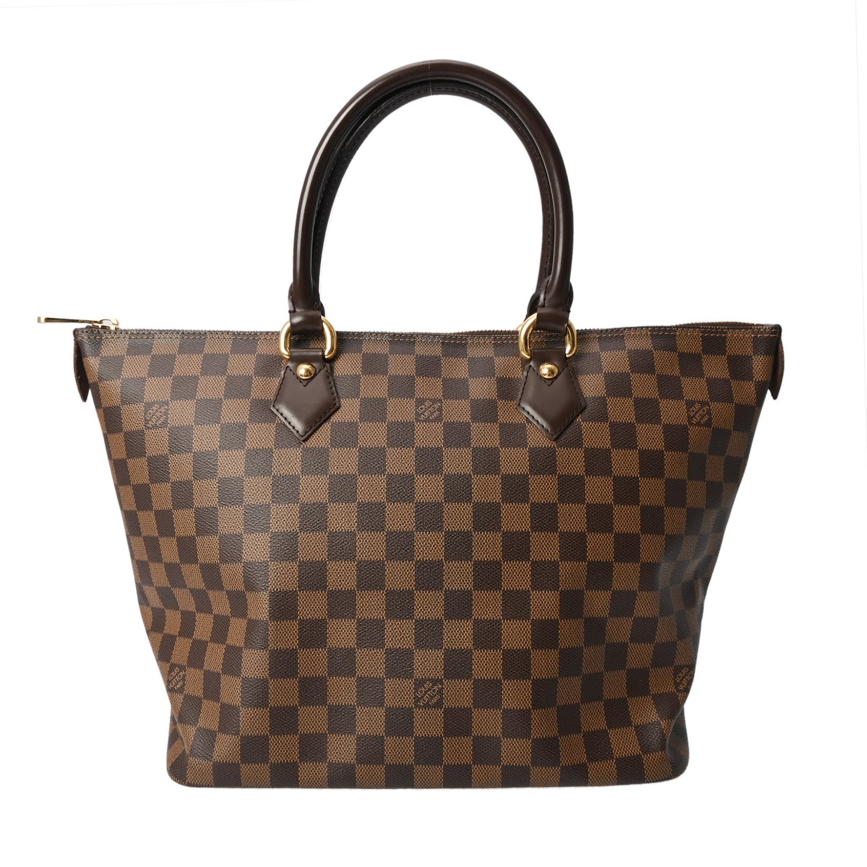 LOUIS VUITTON Damier Saleya MM Canvas Handbag, AB Rank, Pre-owned, Ginzo