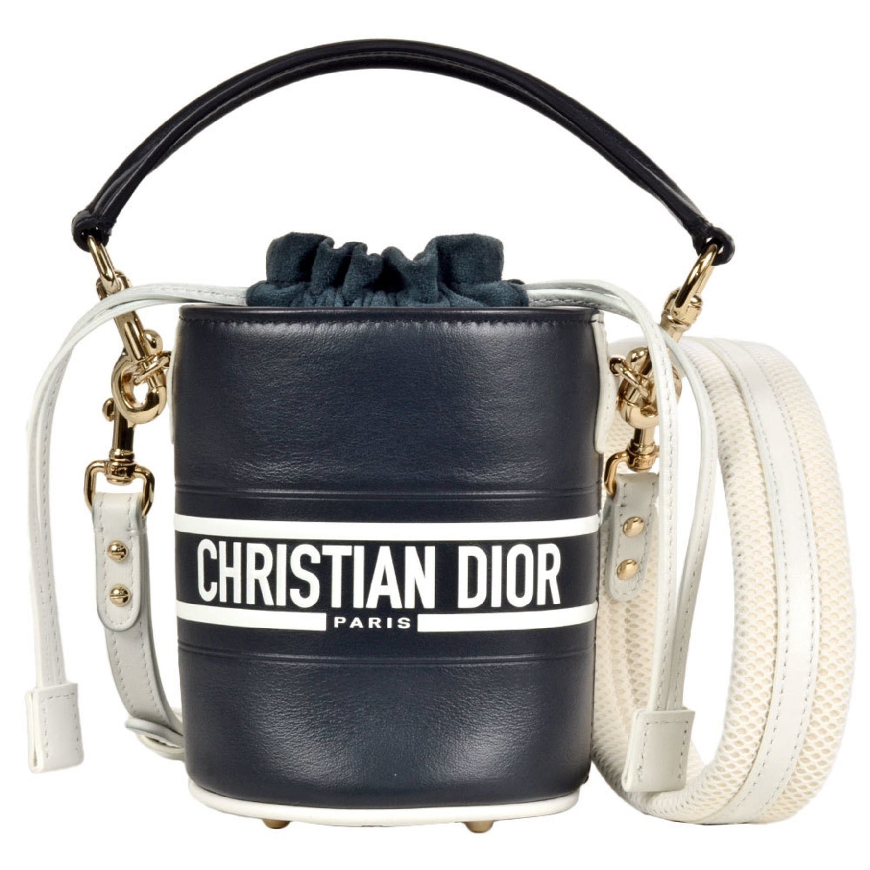 Christian Dior Vibe Micro Bucket Shoulder Bag Leather Handbag