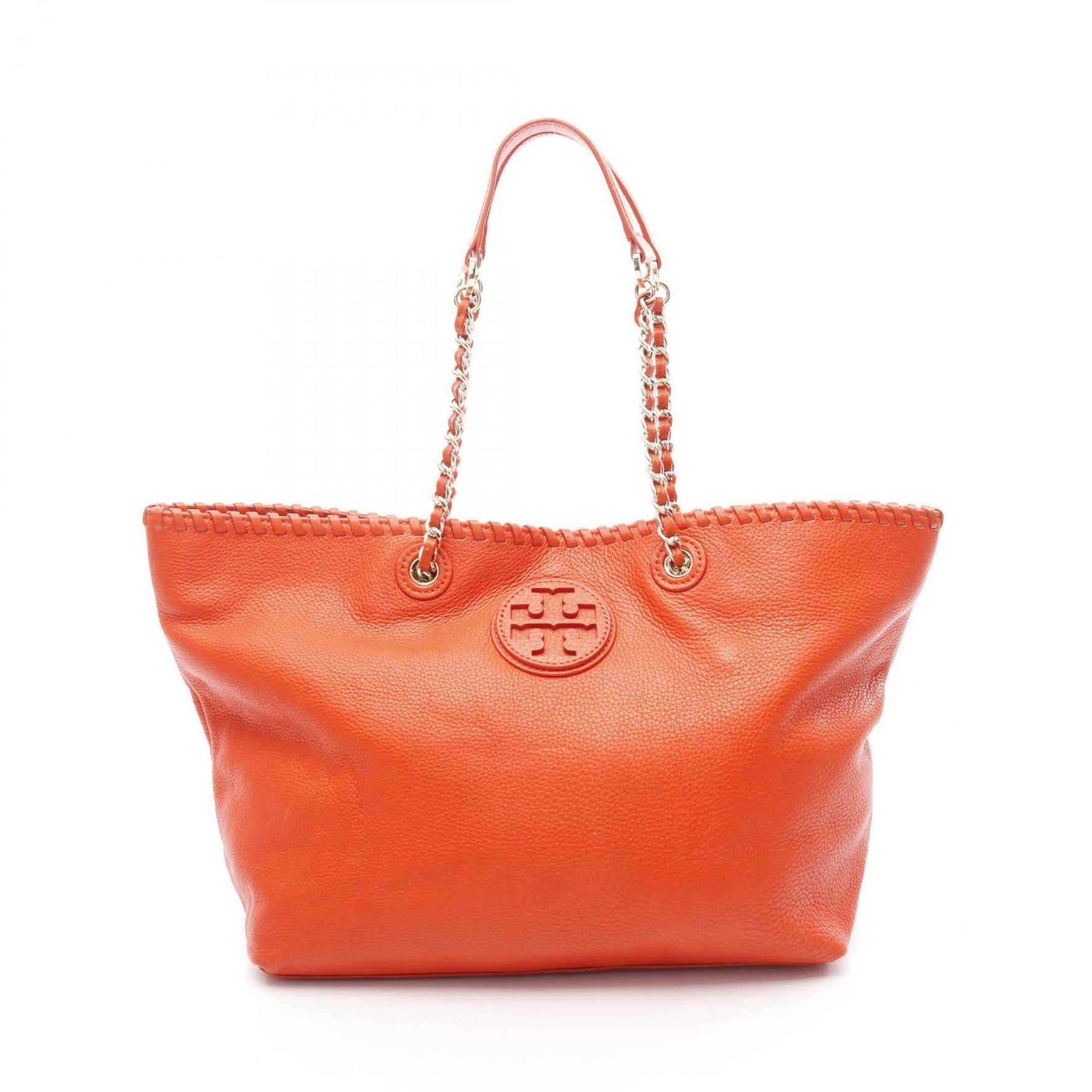 Tory Burch MARION SMALL E W TOTE Leather Tote Bag Women's Red