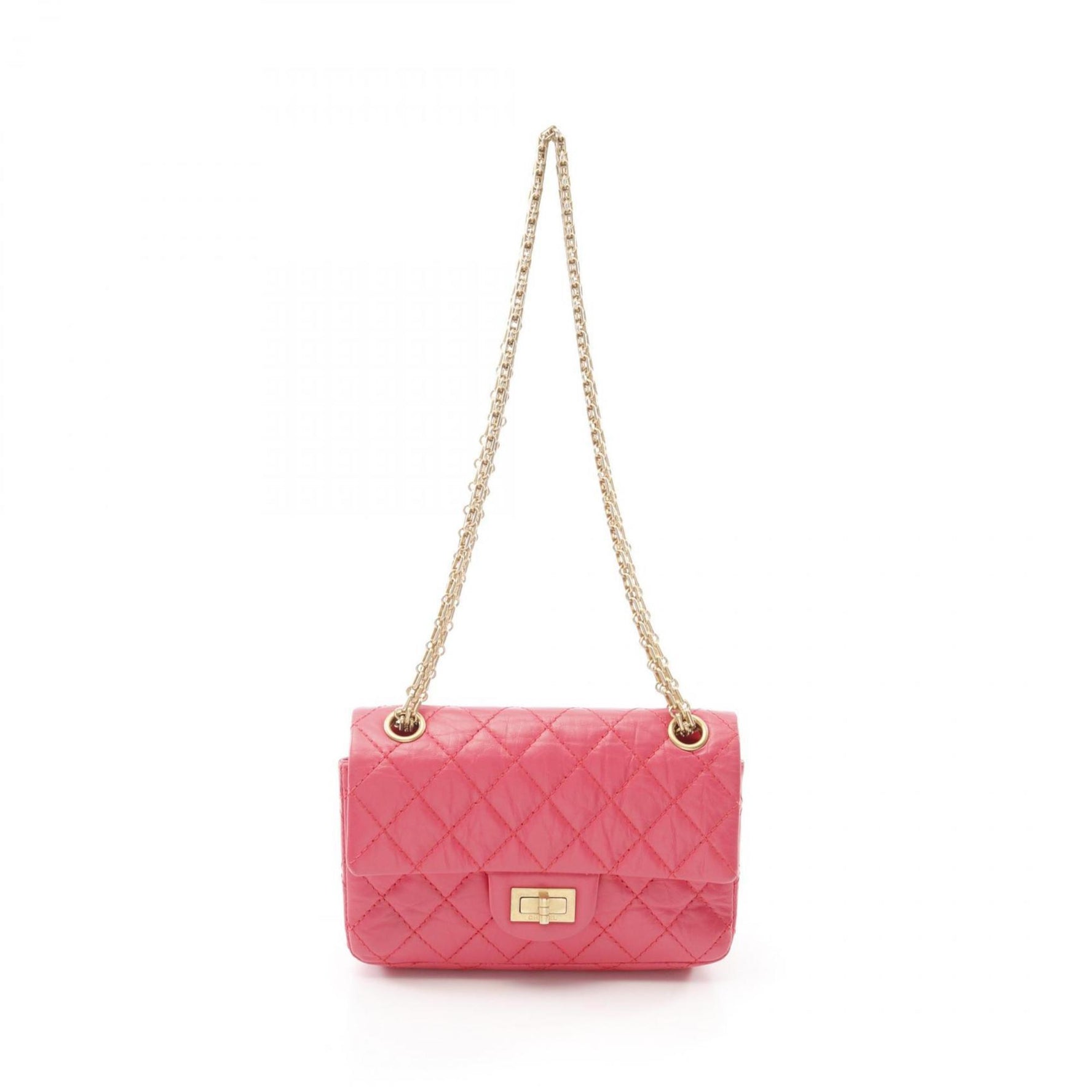 CHANEL 2.55 Shoulder Bag Calfskin (Cowhide) Pink