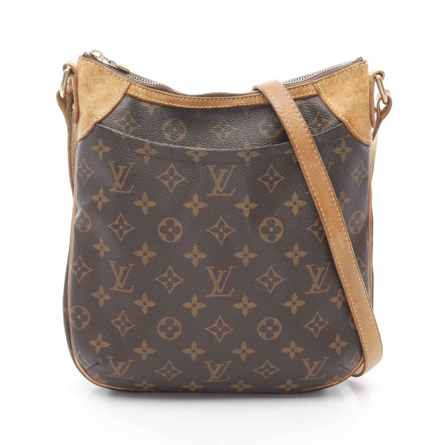 Louis Vuitton Odeon PM Shoulder Bag in Coated Canvas and Leather with Monogram Design