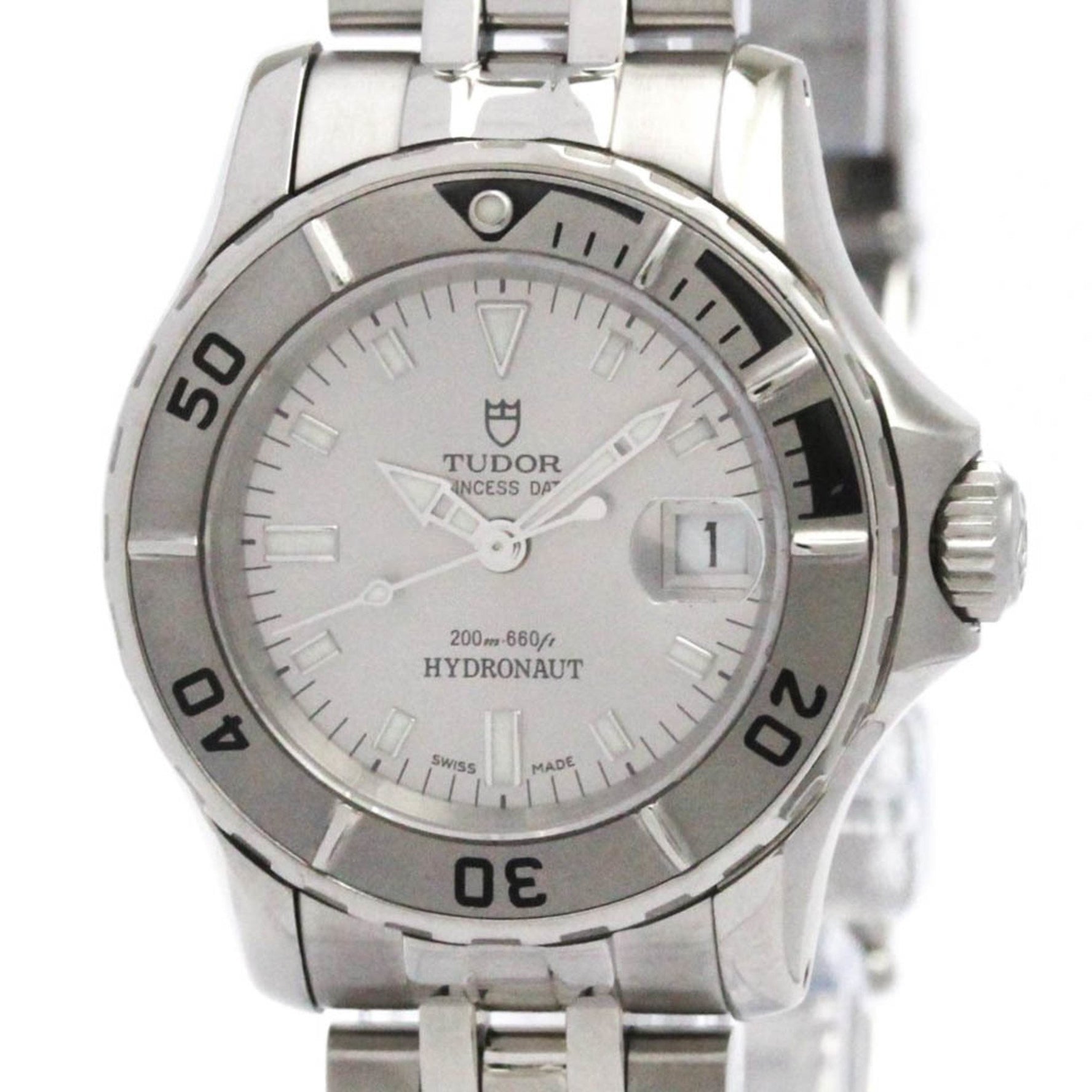TUDOR Princess Date Hydronaut Steel Automatic Watch Polished