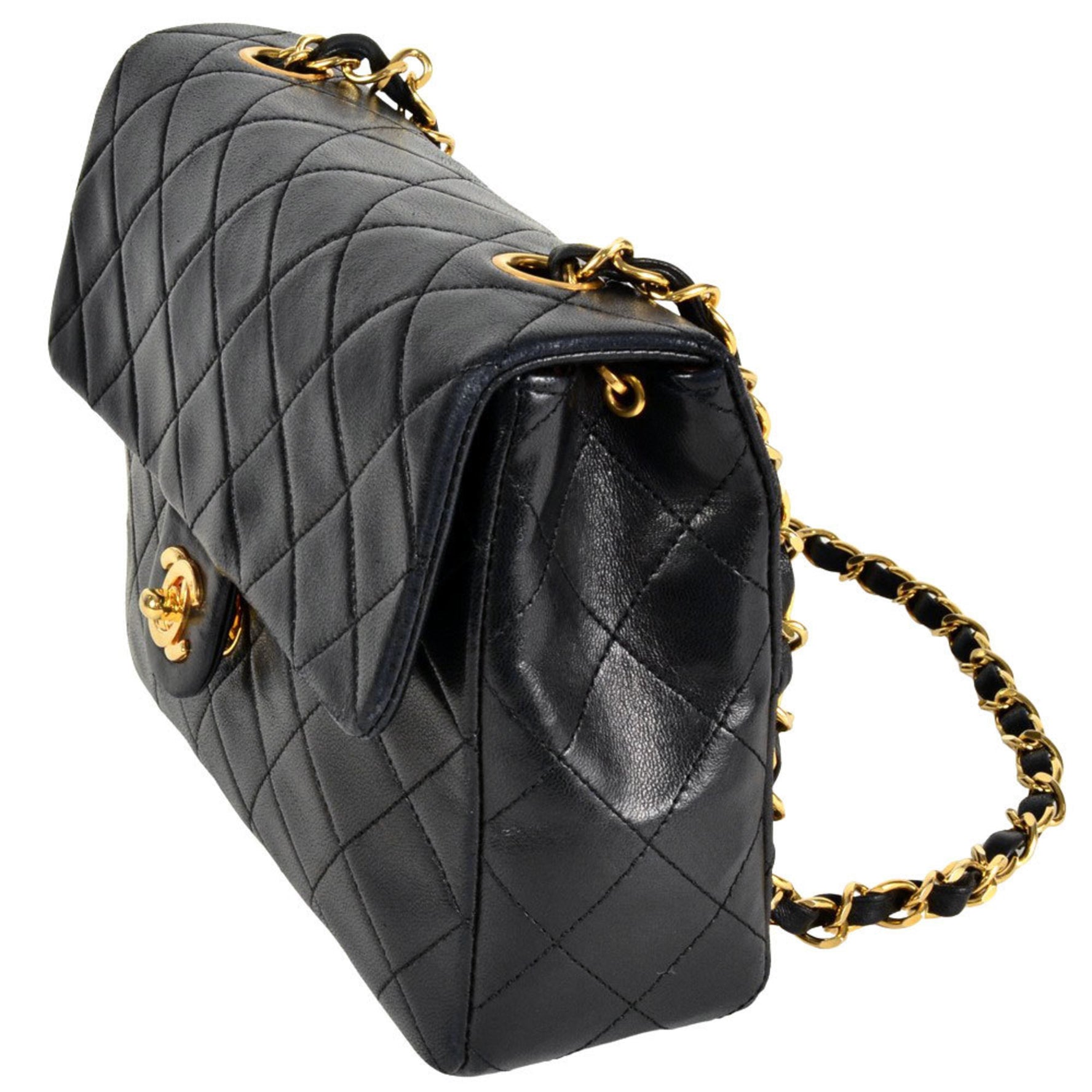 CHANEL Matelasse Shoulder Bag Lambskin