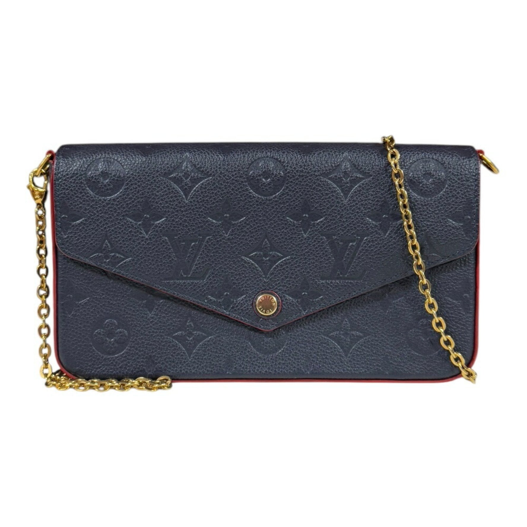 Louis Vuitton Pochette Felicie Monogram Empreinte Shoulder Bag Chain