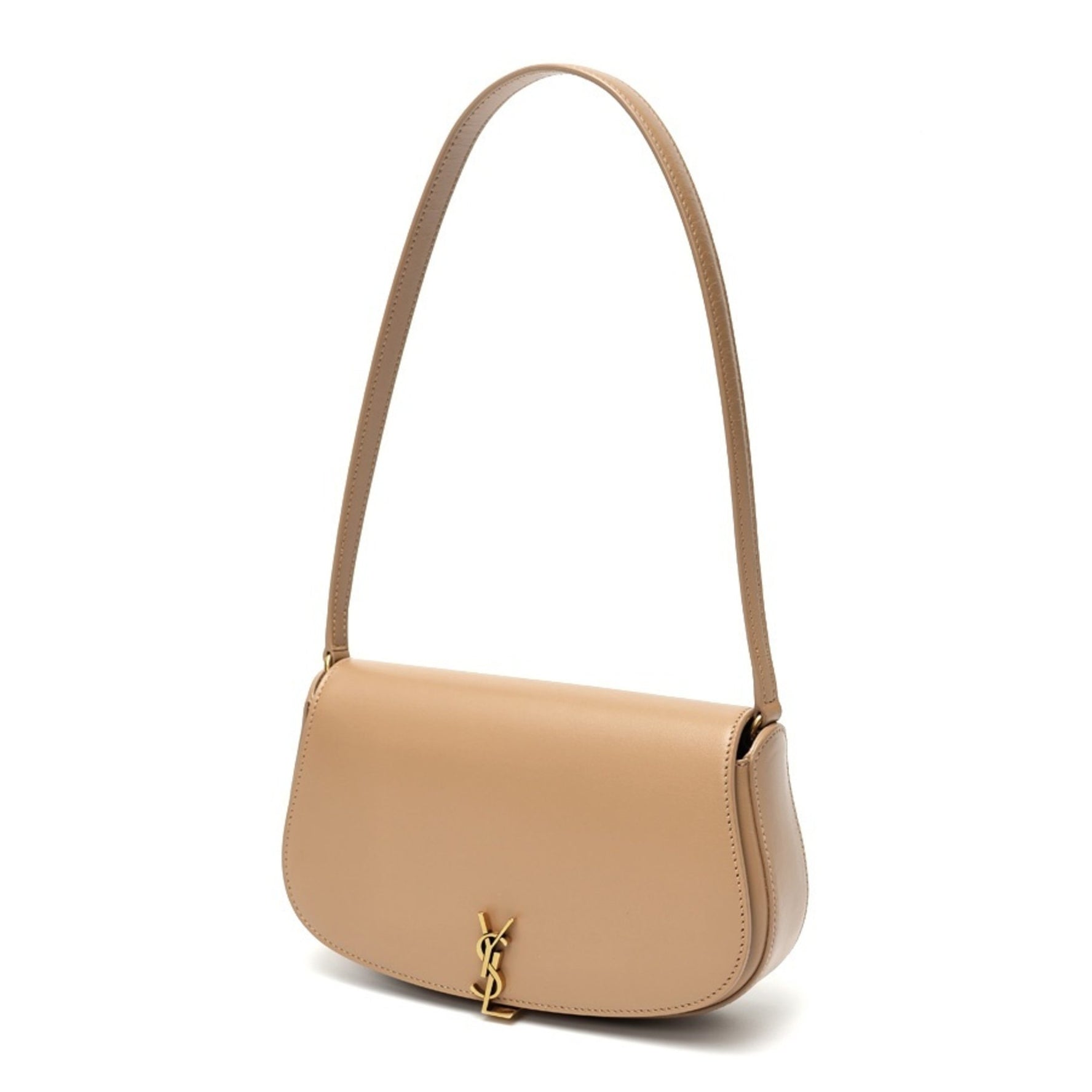 Saint Laurent Voltaire Mini Shoulder Bag Box Calfskin Greige
