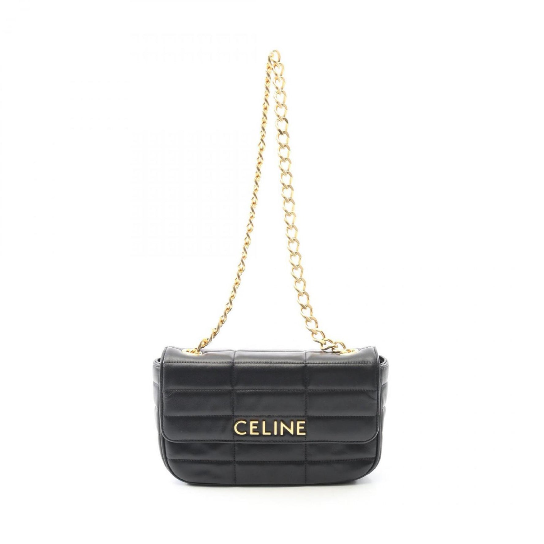Celine Monochrome Shoulder Bag, Leather