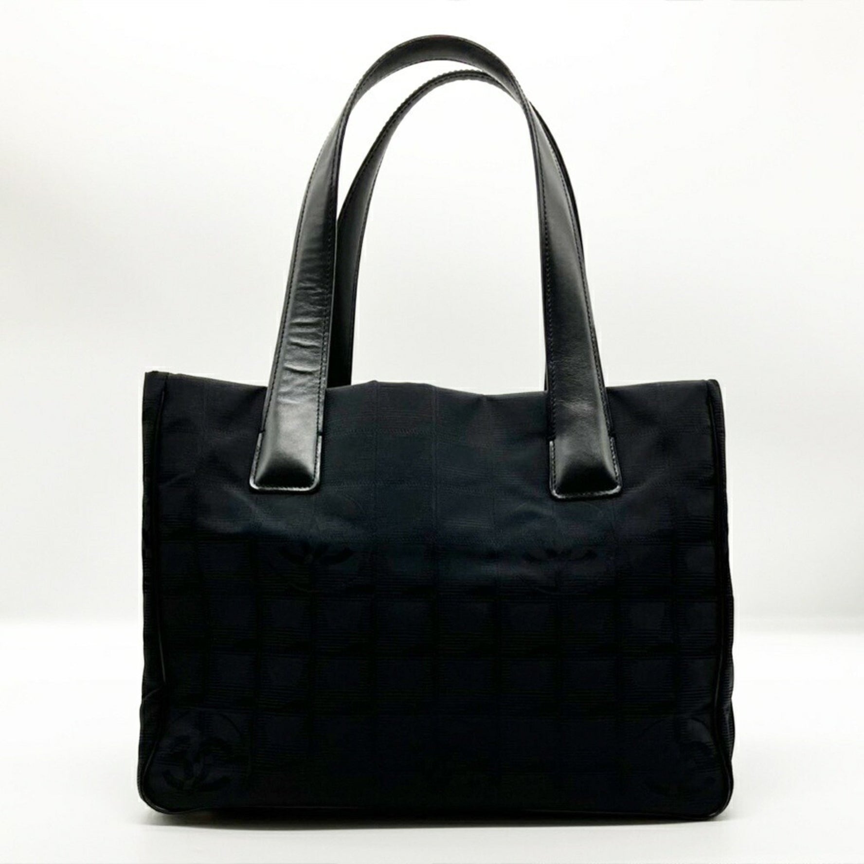 Chanel New Travel Line Tote PM Shoulder Bag No. 8 Nylon Canvas